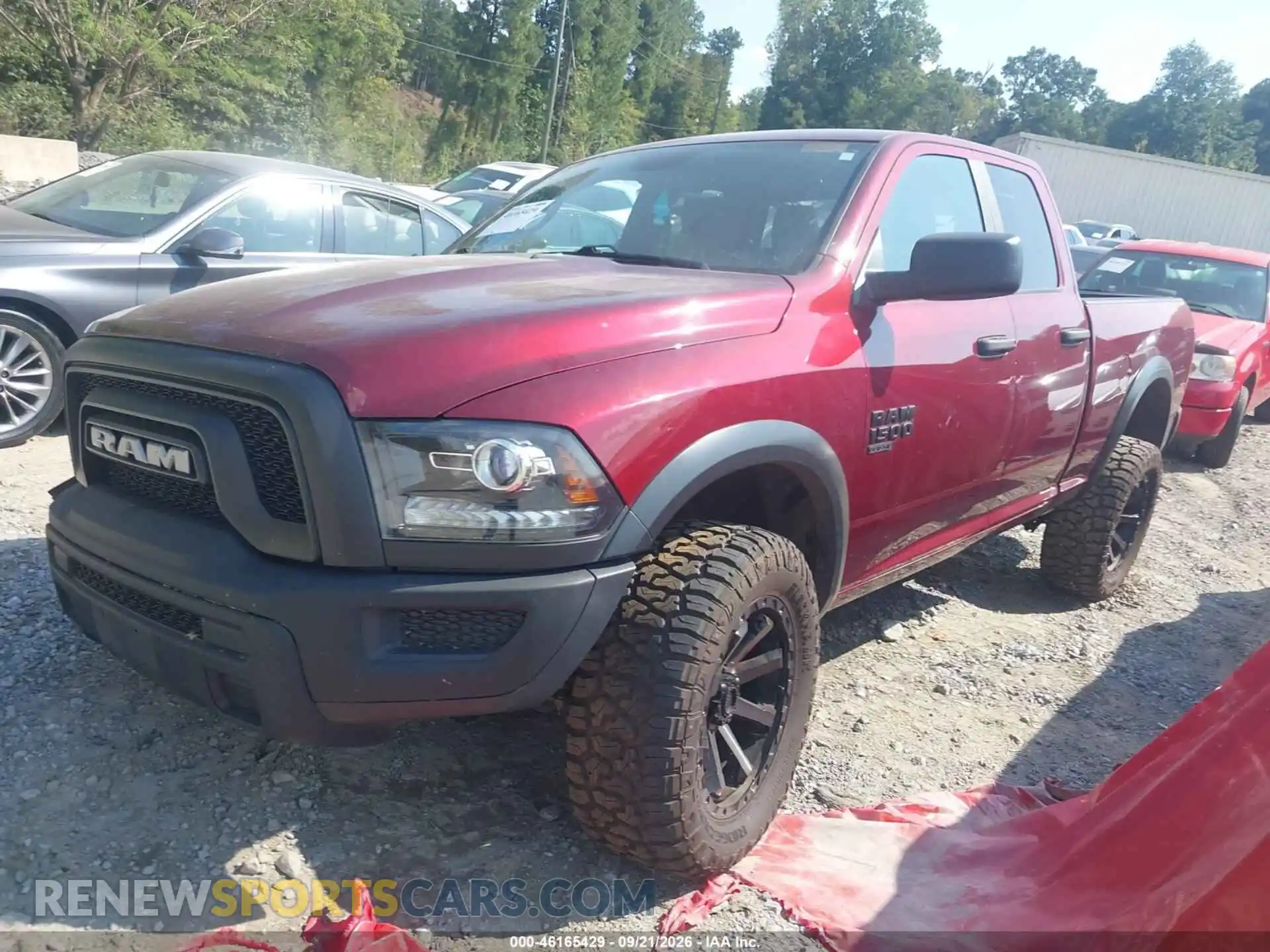 2 Photograph of a damaged car 1C6RR7GG4MS509423 RAM 1500 CLASSIC 2021