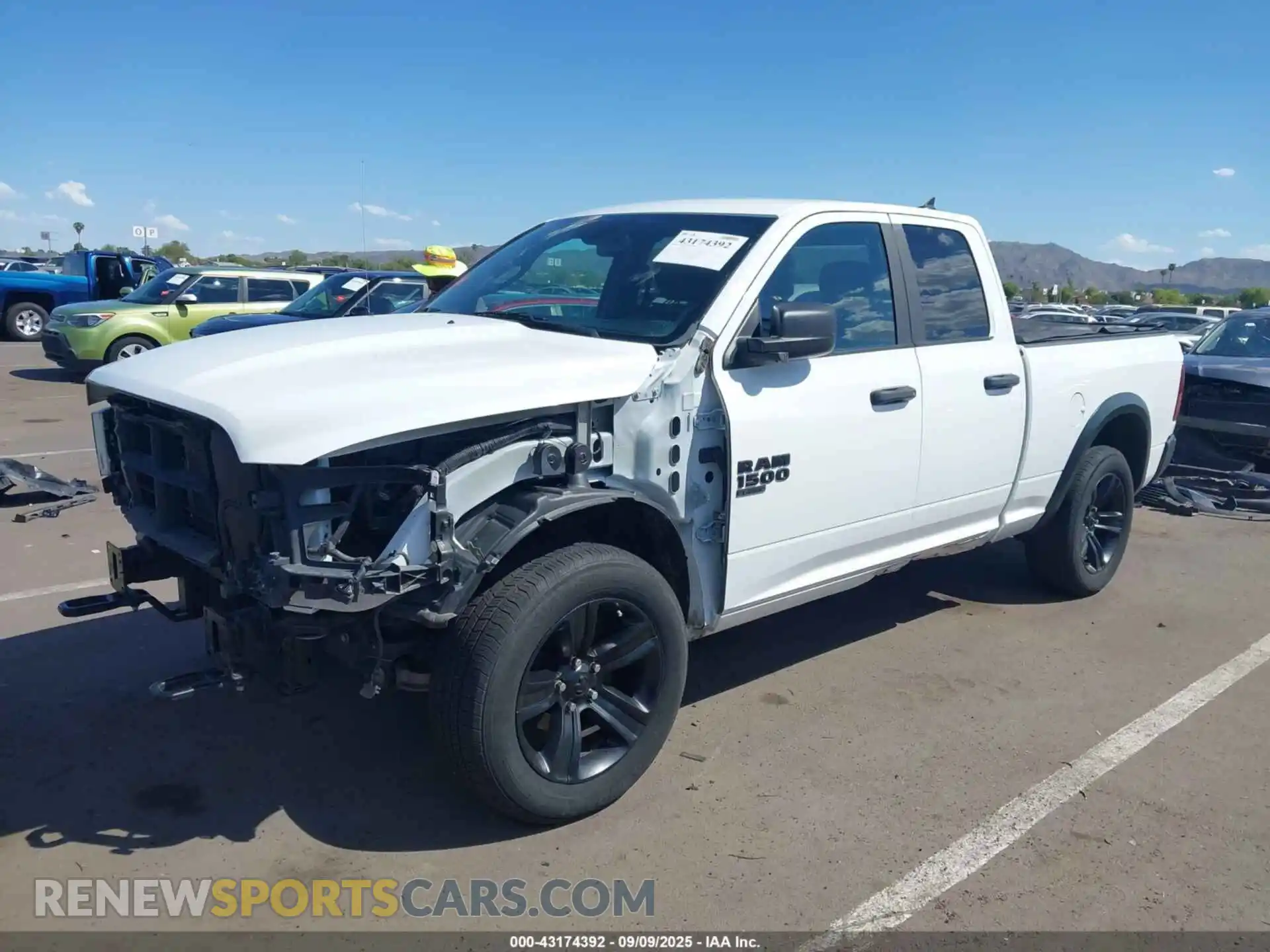 2 Photograph of a damaged car 1C6RR7GG6MS531147 RAM 1500 CLASSIC 2021