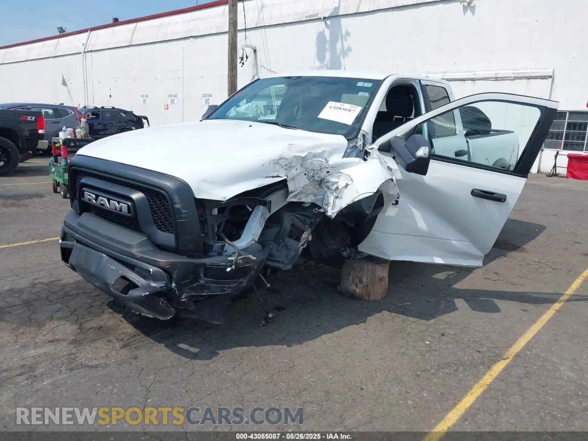 2 Photograph of a damaged car 1C6RR7GG8MS525592 RAM 1500 CLASSIC 2021