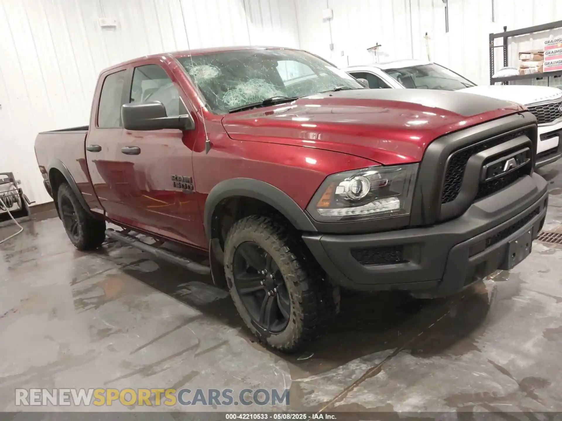 1 Photograph of a damaged car 1C6RR7GGXMS544502 RAM 1500 CLASSIC 2021