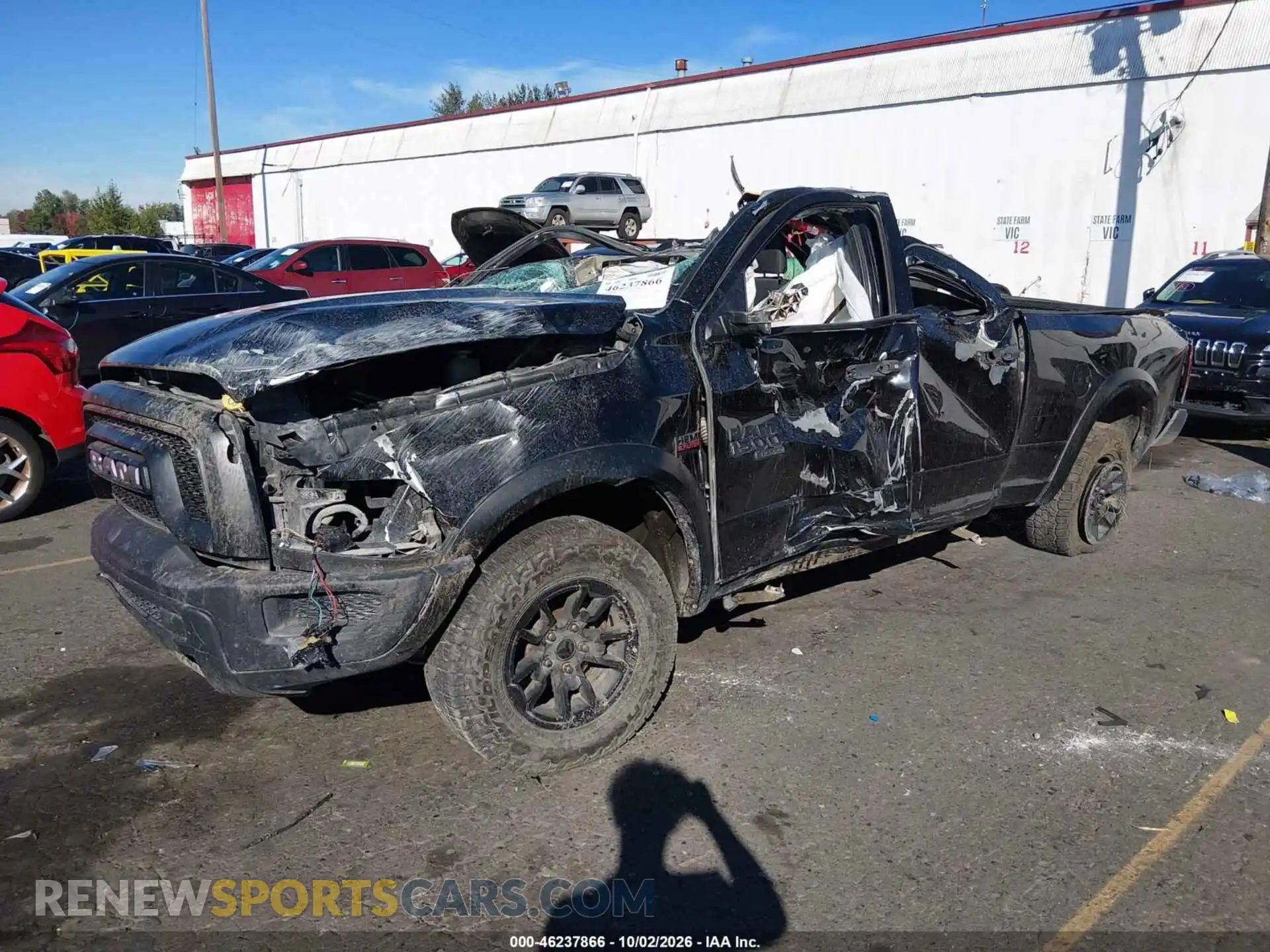 2 Photograph of a damaged car 1C6RR7GT6MS568325 RAM 1500 CLASSIC 2021