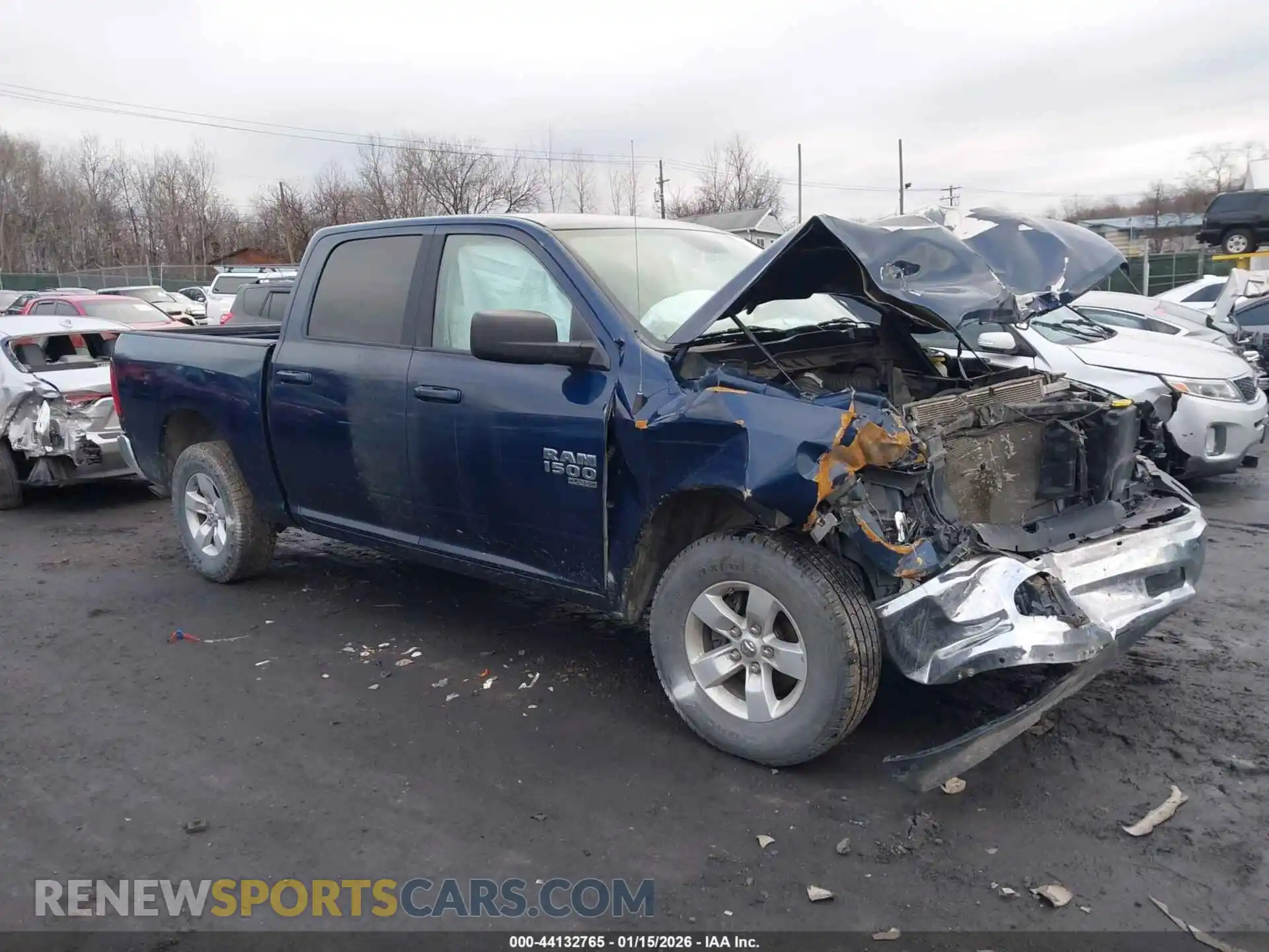 1 Photograph of a damaged car 1C6RR7LG5MS532537 RAM 1500 CLASSIC 2021