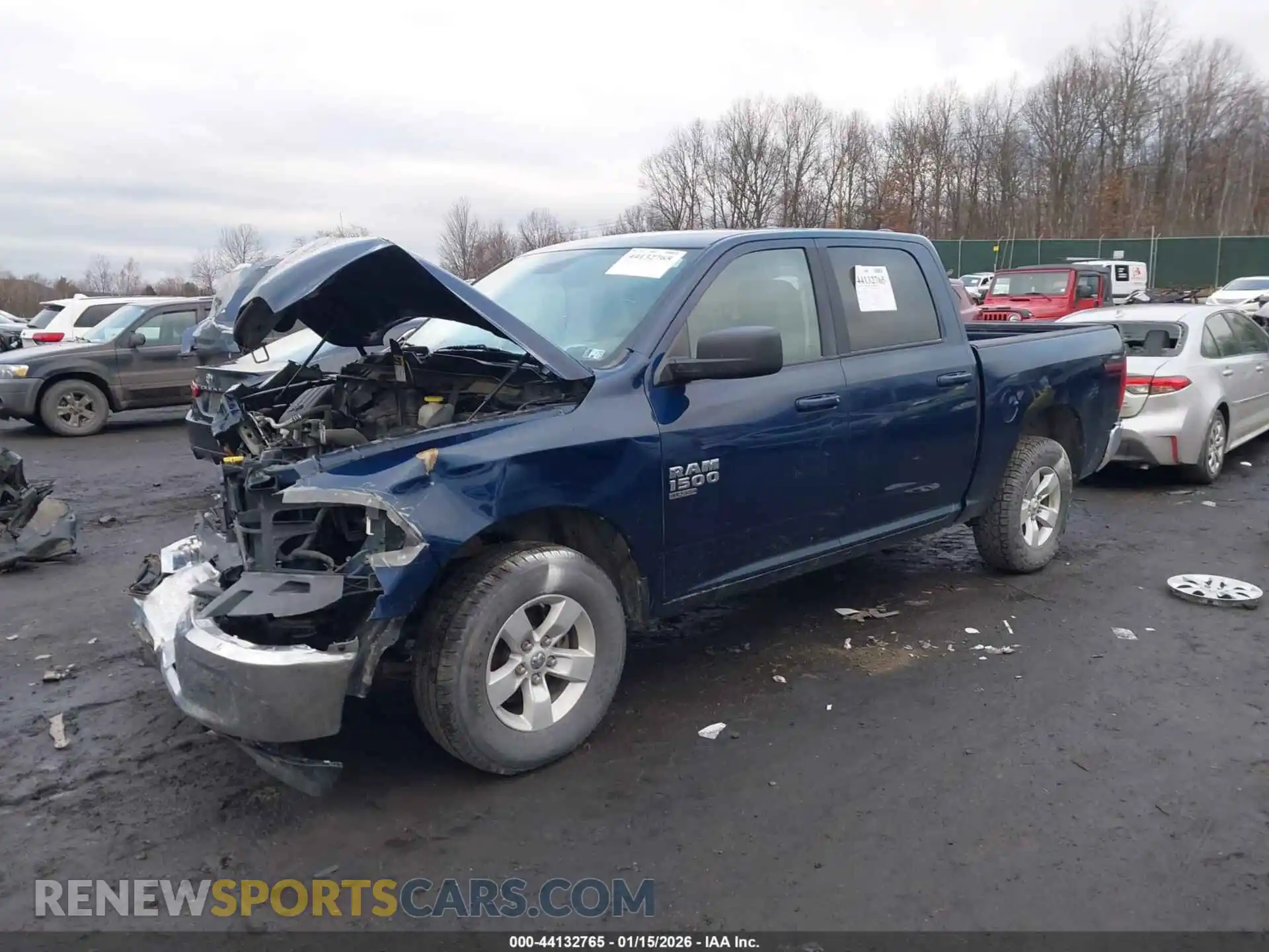 2 Photograph of a damaged car 1C6RR7LG5MS532537 RAM 1500 CLASSIC 2021