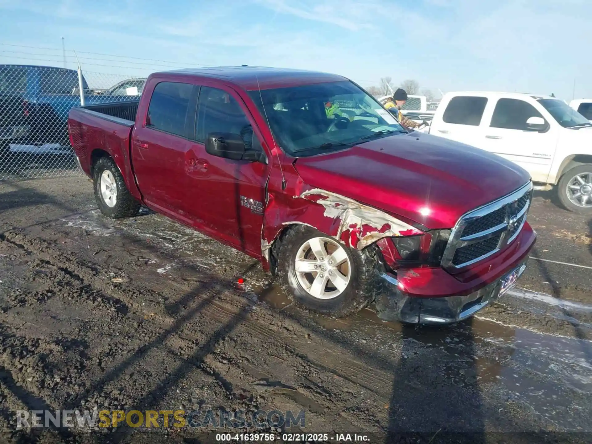 1 Photograph of a damaged car 1C6RR7LG5MS532974 RAM 1500 CLASSIC 2021