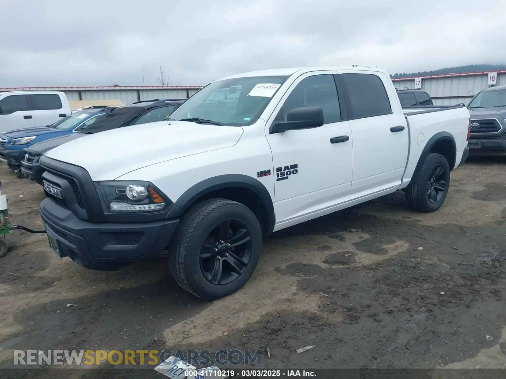 2 fotografías del automóvil dañado 1C6RR7LT5MS518523 RAM 1500 CLASSIC 2021