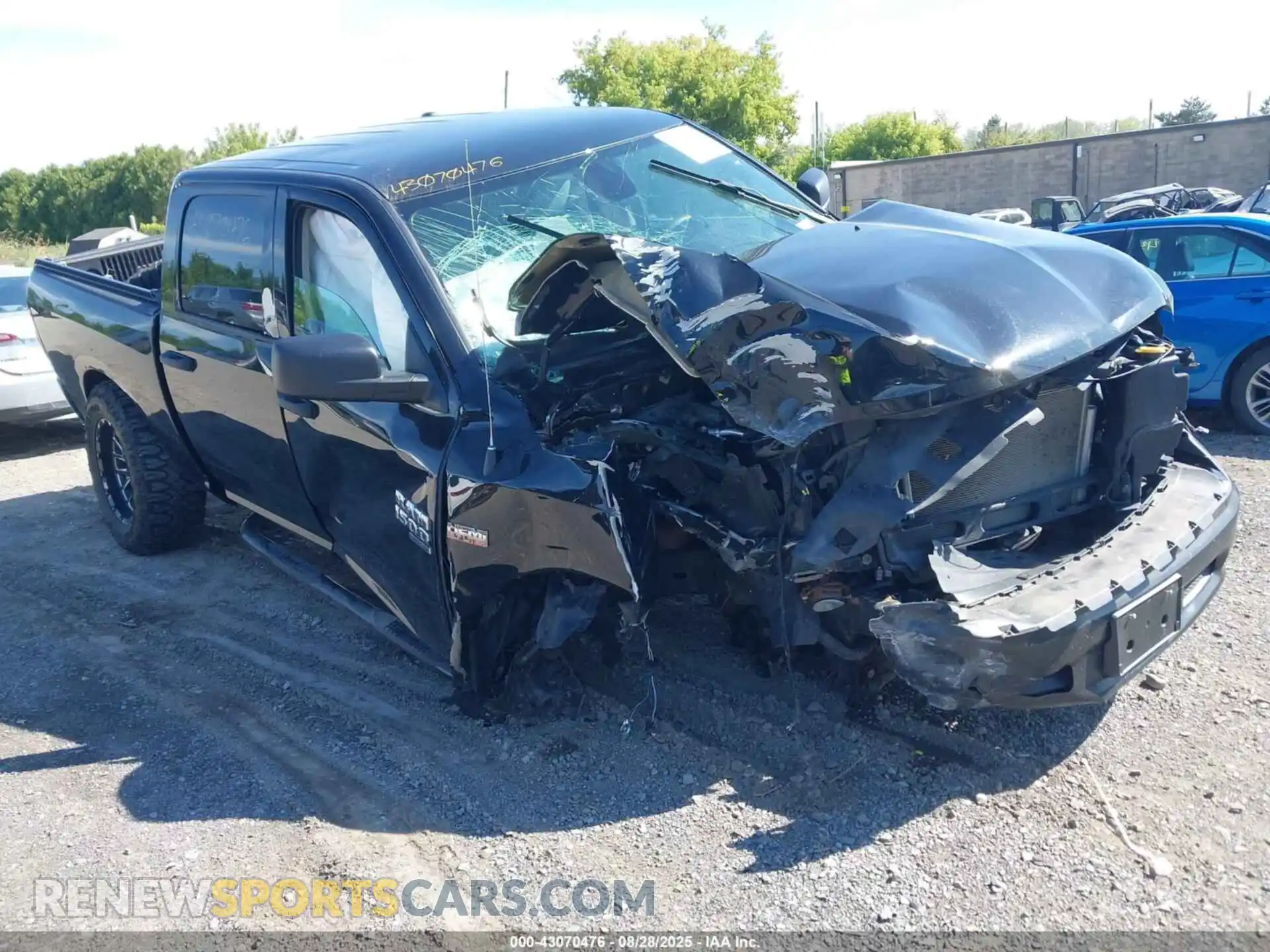 1 Photograph of a damaged car 1C6RR7XT4MS566086 RAM 1500 CLASSIC 2021