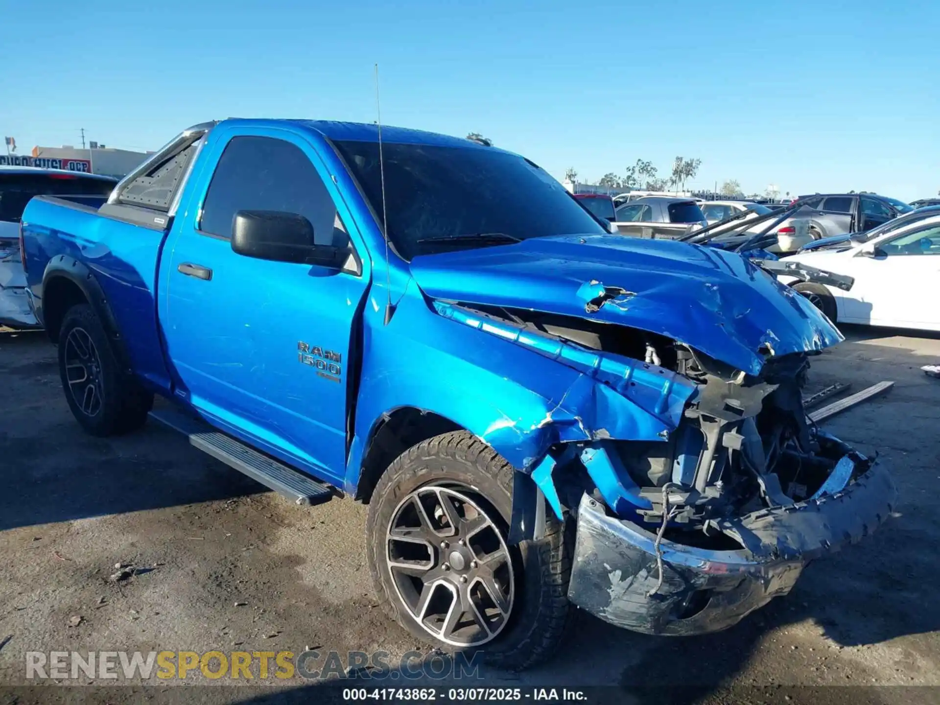 1 Photograph of a damaged car 3C6JR7AG7MG599700 RAM 1500 CLASSIC 2021