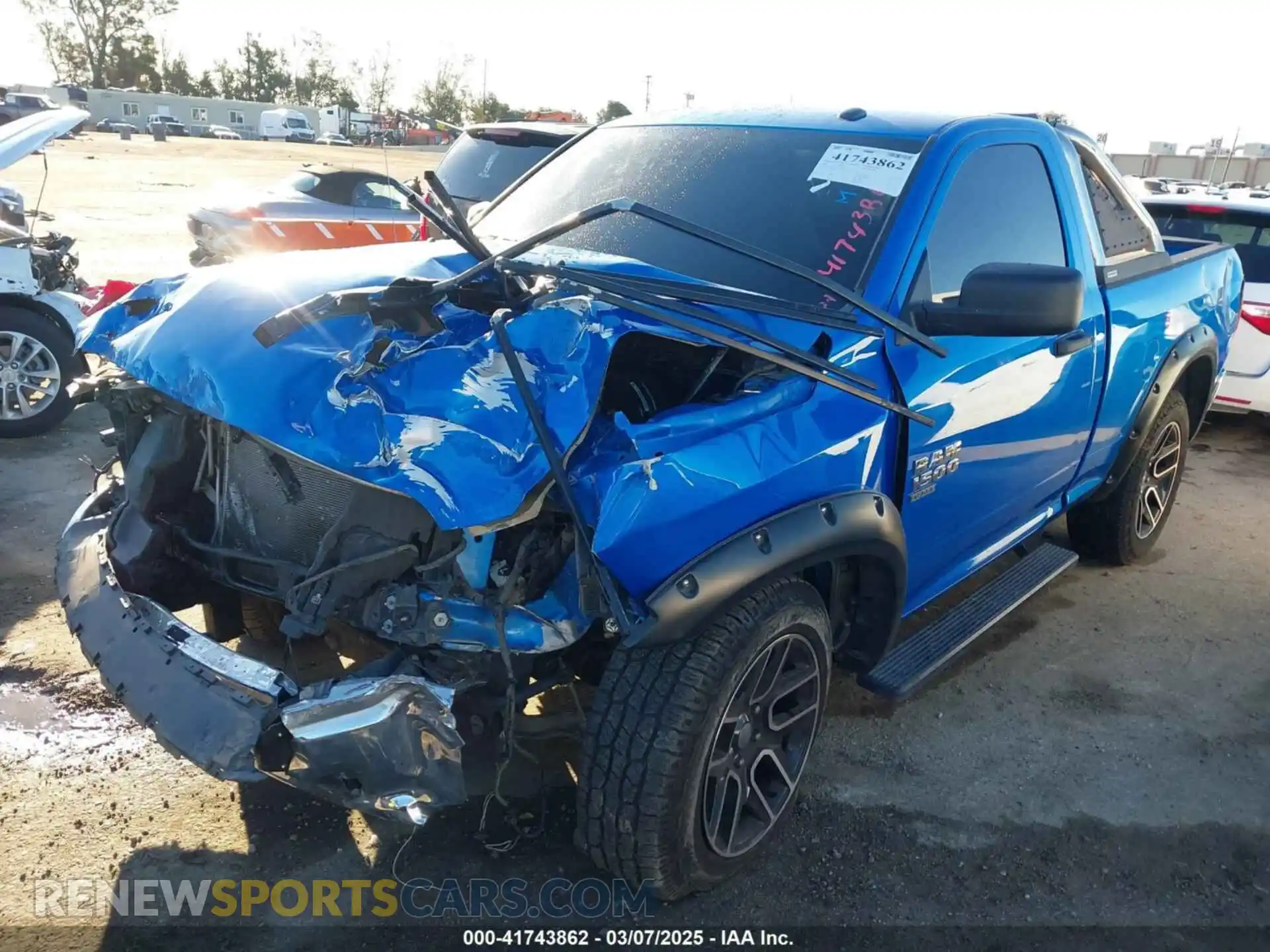 2 Photograph of a damaged car 3C6JR7AG7MG599700 RAM 1500 CLASSIC 2021