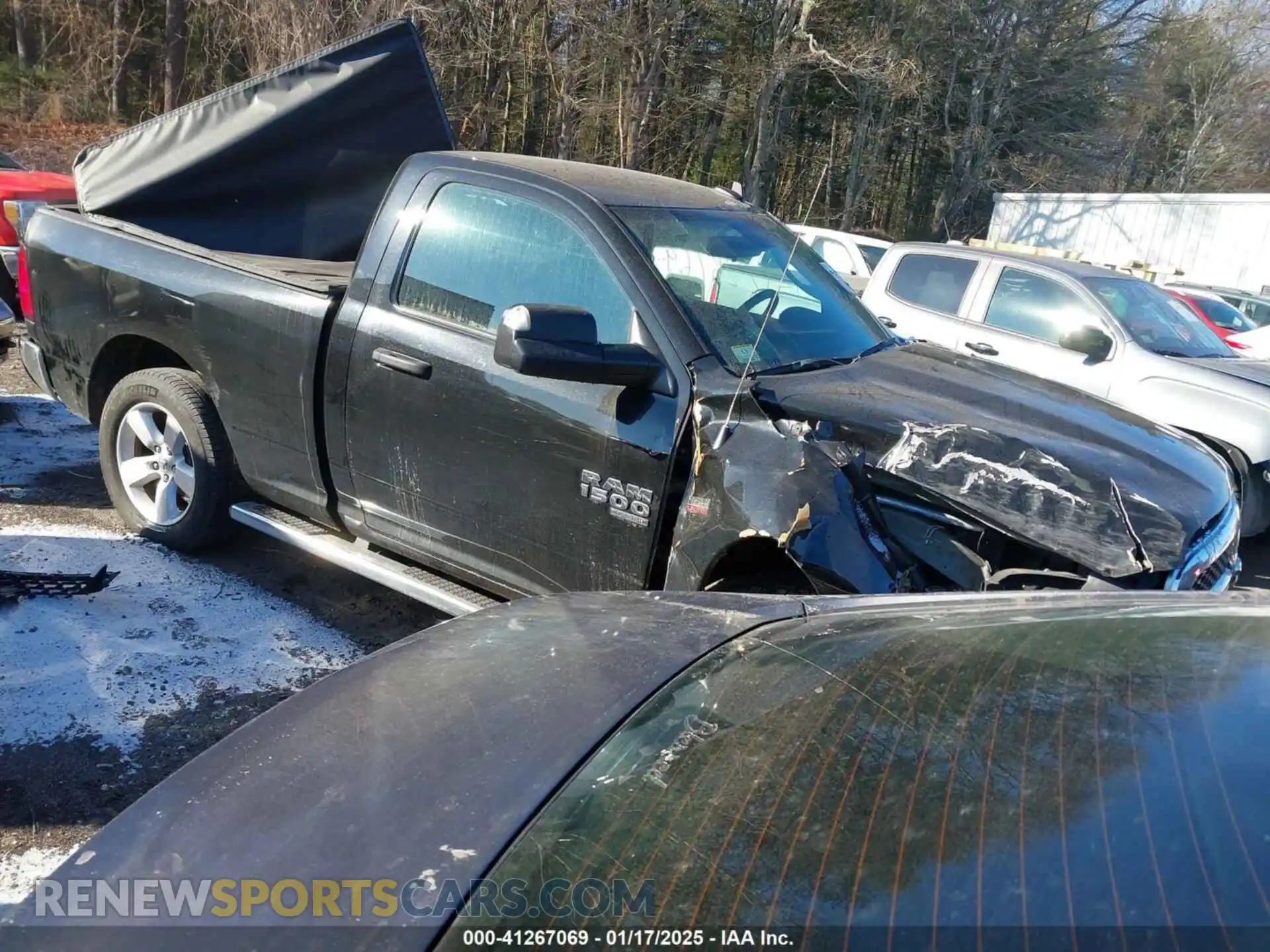 1 Photograph of a damaged car 3C6JR7AT0MG710911 RAM 1500 CLASSIC 2021