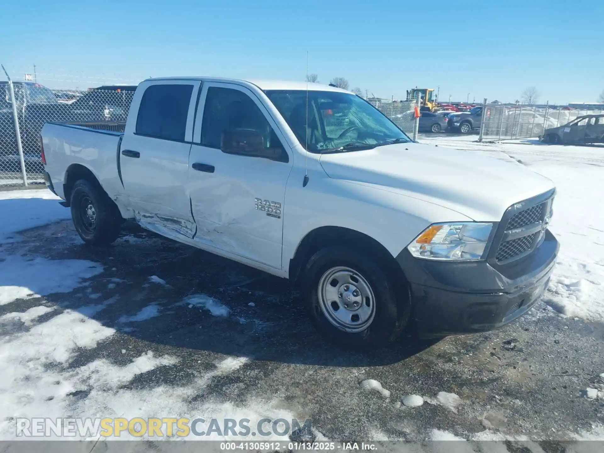 1 Photograph of a damaged car 3C6RR6KG5MG708229 RAM 1500 CLASSIC 2021