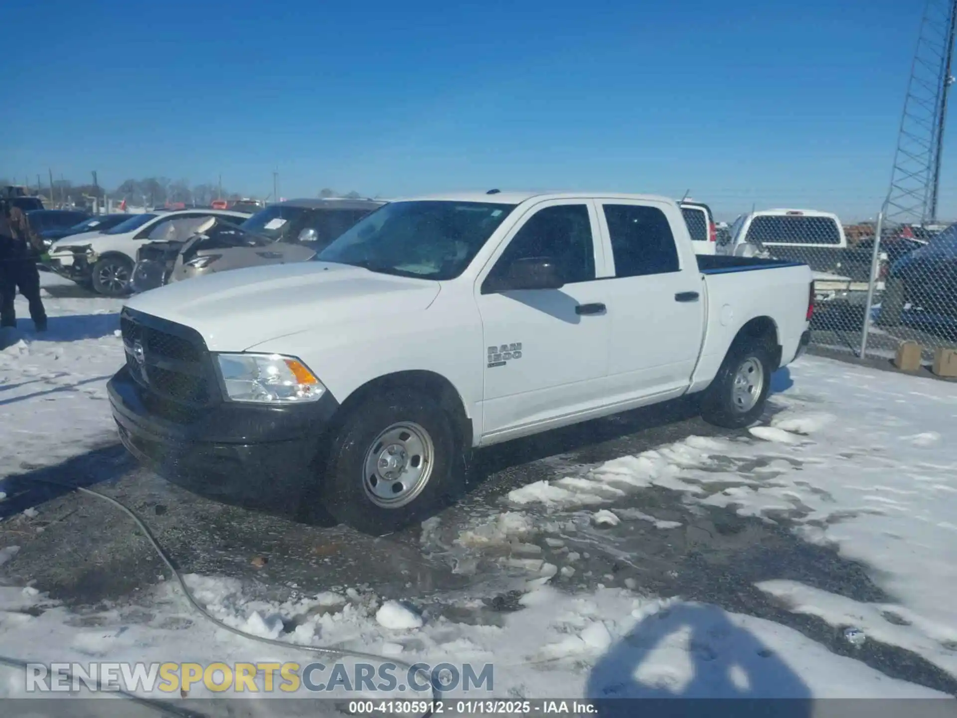 2 Photograph of a damaged car 3C6RR6KG5MG708229 RAM 1500 CLASSIC 2021