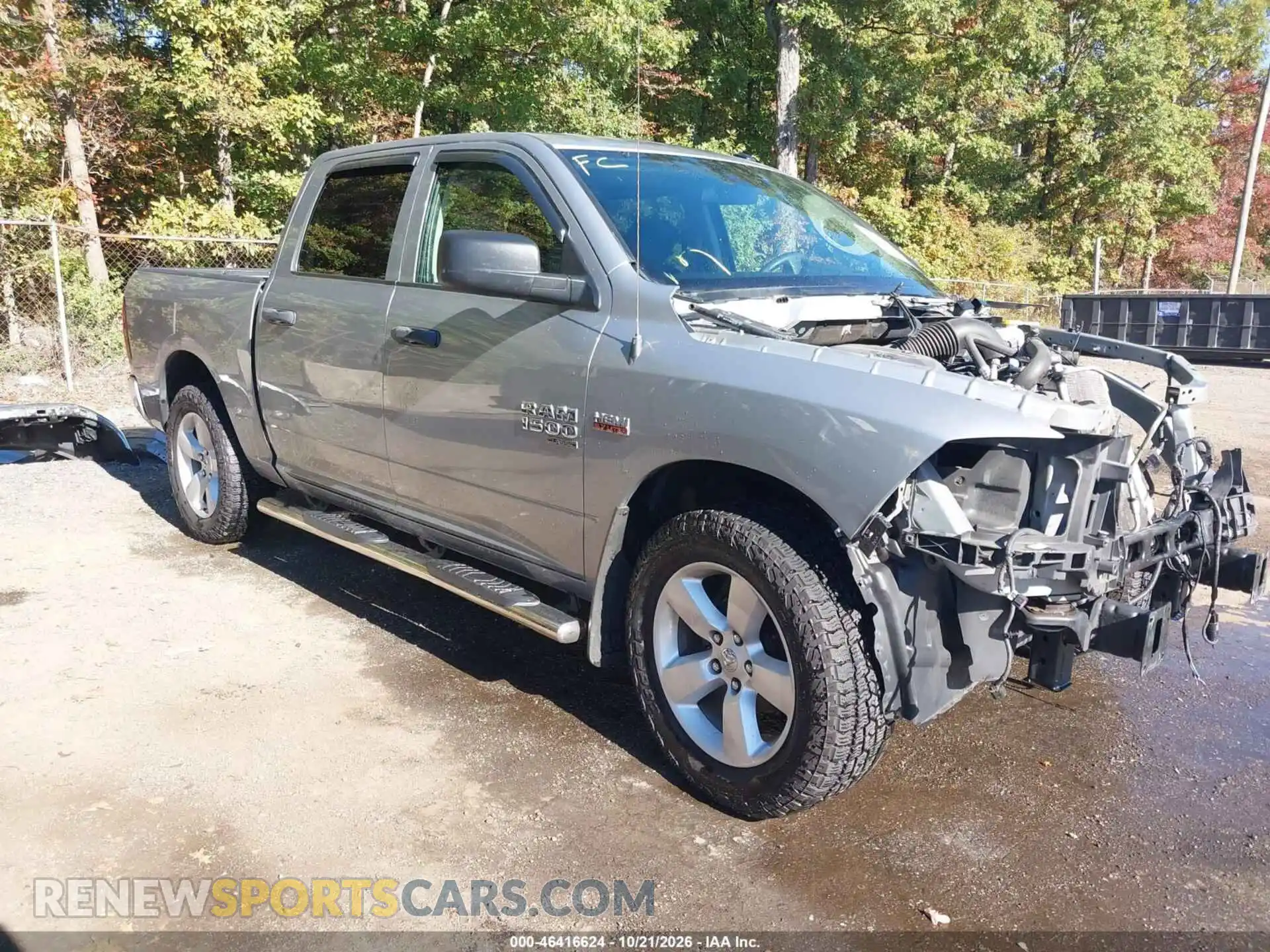 1 Photograph of a damaged car 3C6RR6KT6MG684861 RAM 1500 CLASSIC 2021