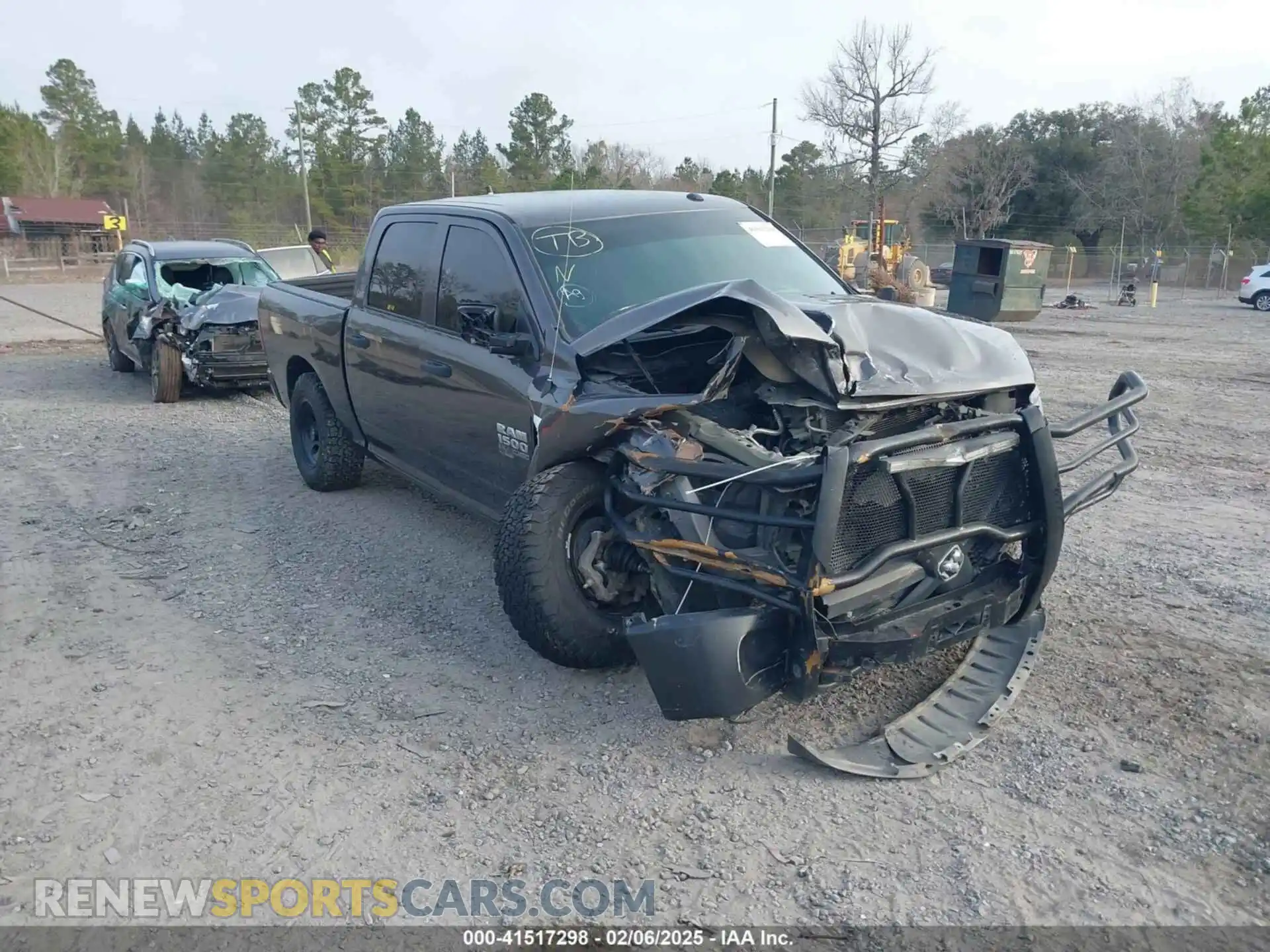 1 Photograph of a damaged car 3C6RR7KT5MG587740 RAM 1500 CLASSIC 2021