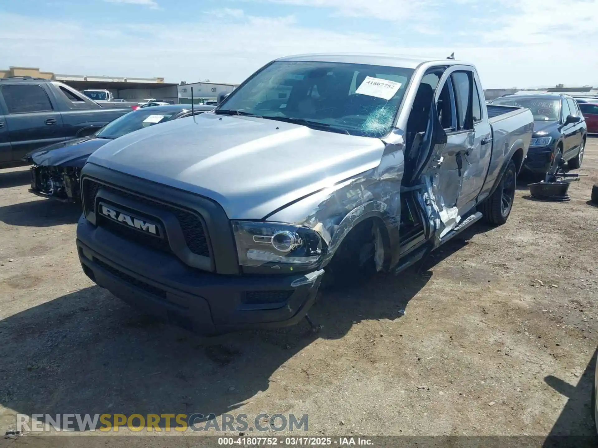 2 Photograph of a damaged car 1C6RR7GG7PS567658 RAM 1500 CLASSIC 2023
