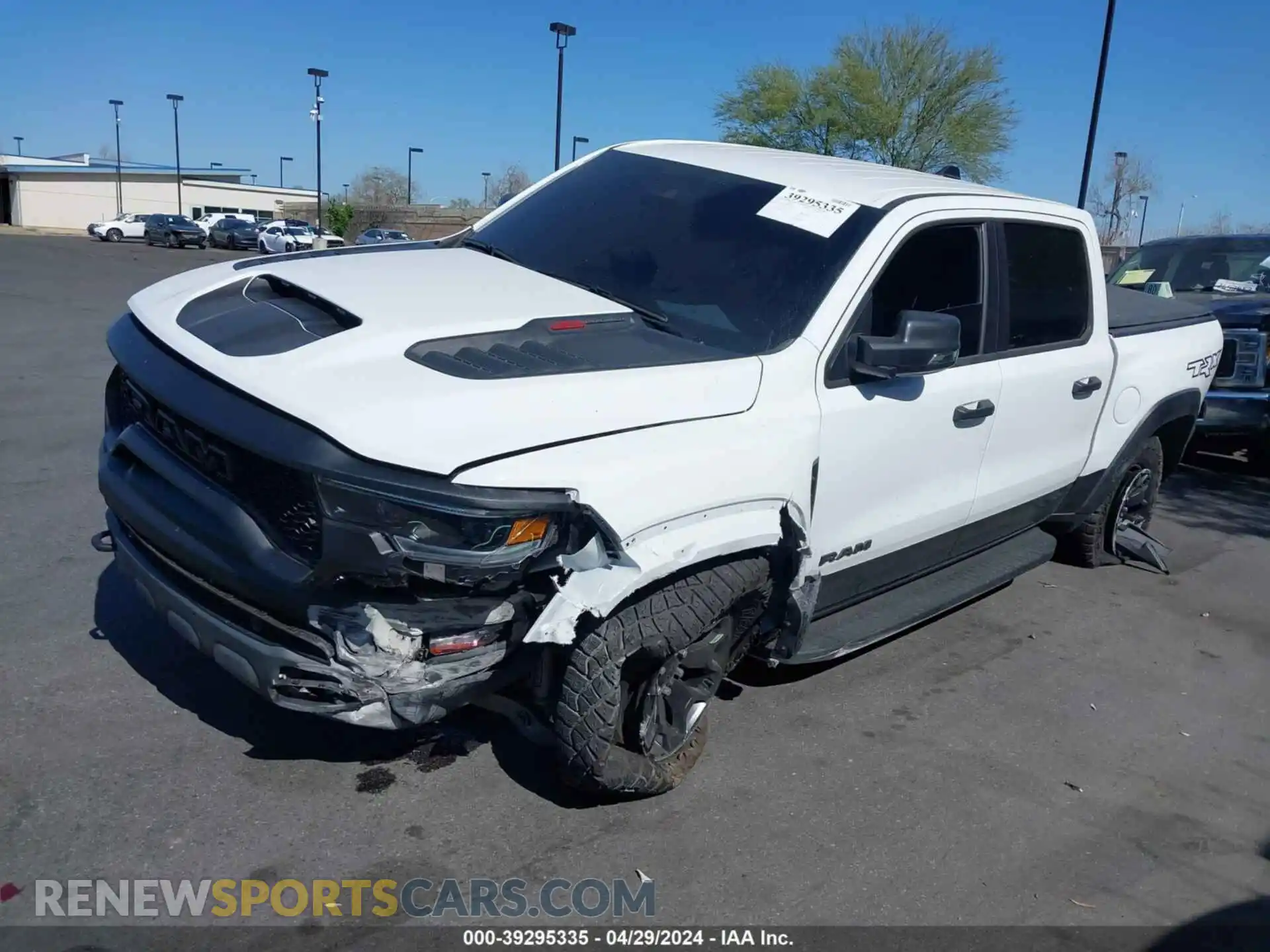 2 Photograph of a damaged car 1C62RFU96PN585021 RAM 1500 CREW SHORT 4X4 2023
