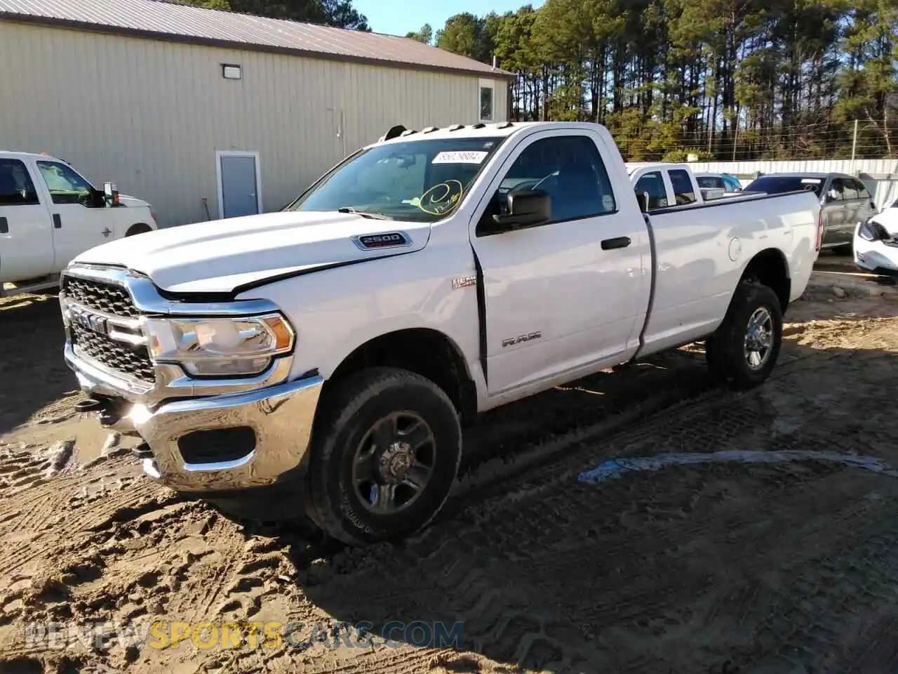 1 Photograph of a damaged car 3C6MR5AJXKG553806 RAM 2500 2019