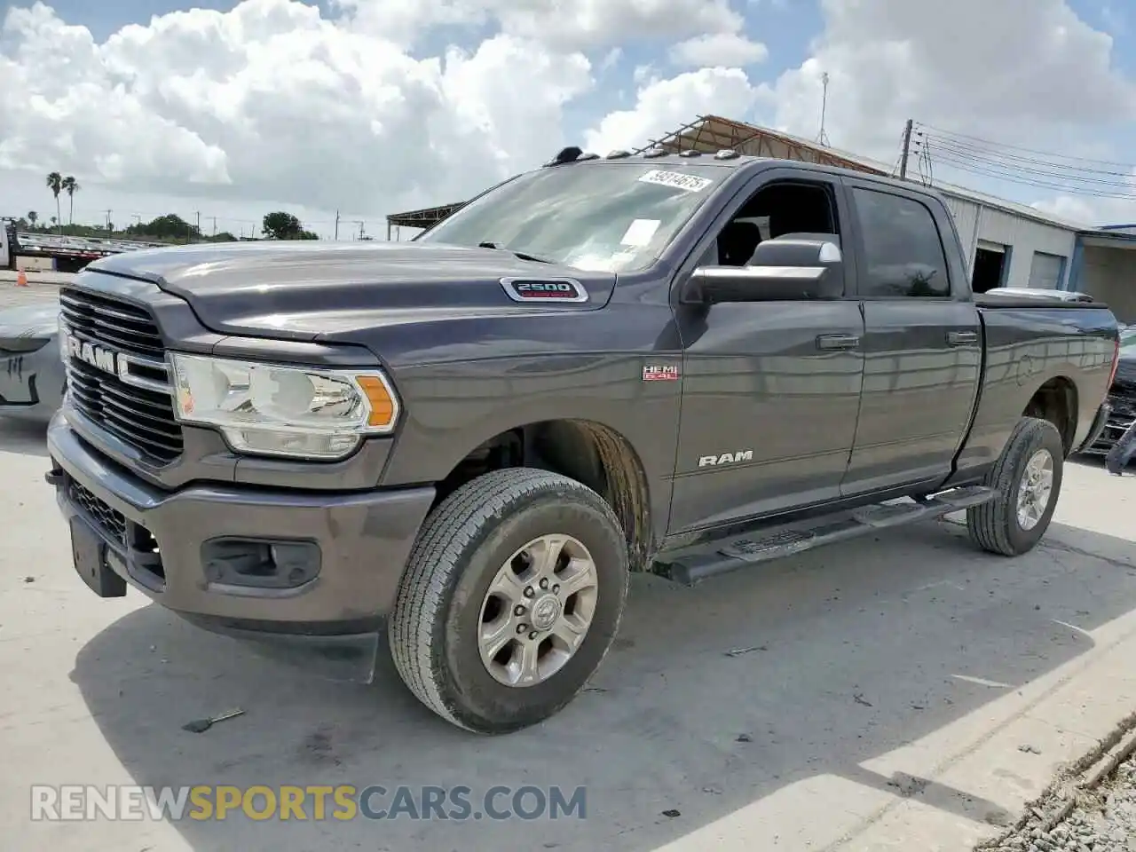 1 Photograph of a damaged car 3C6UR5DJ4KG520621 RAM 2500 2019