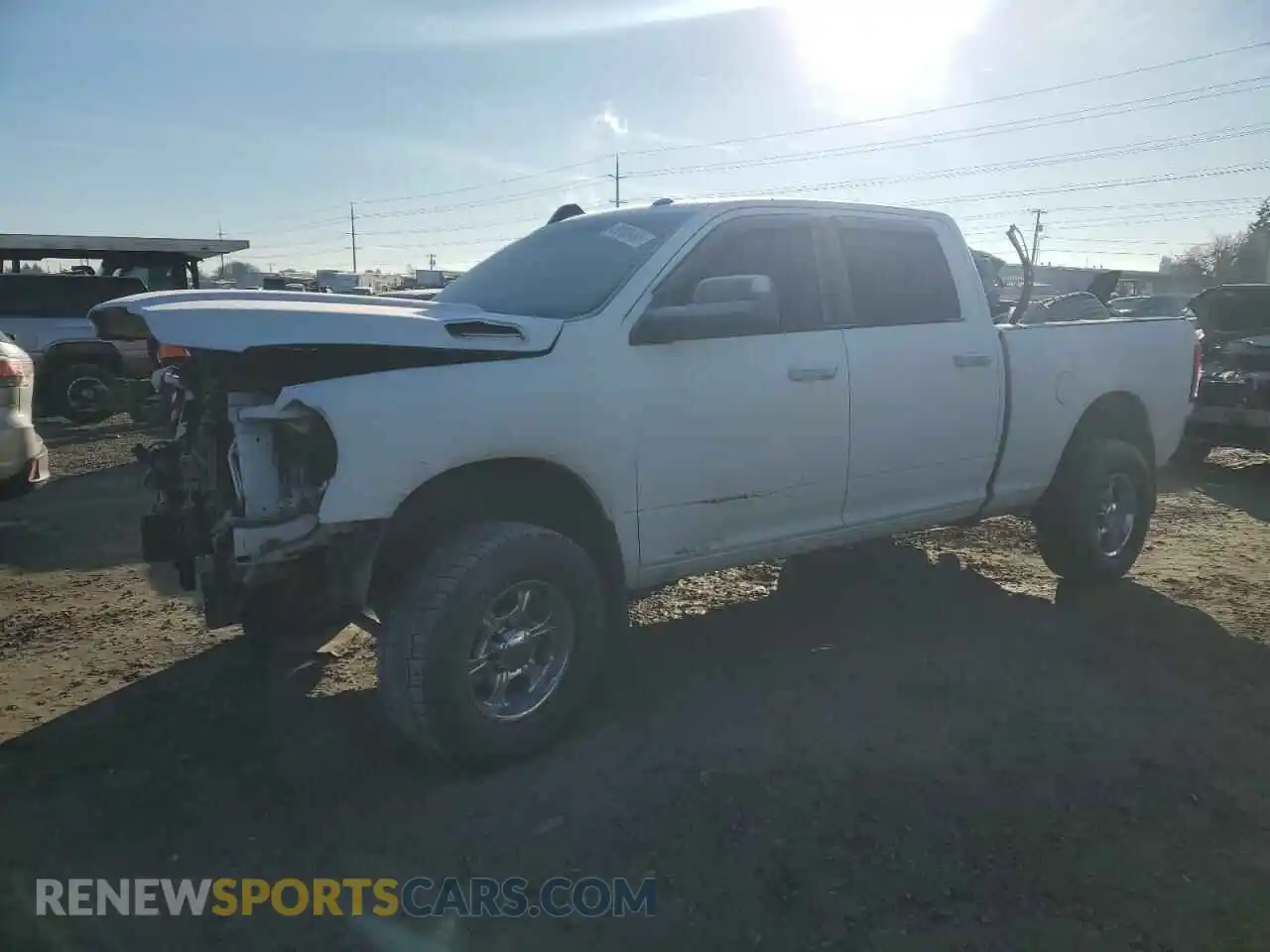 1 Photograph of a damaged car 3C6UR5DL1KG586285 RAM 2500 2019