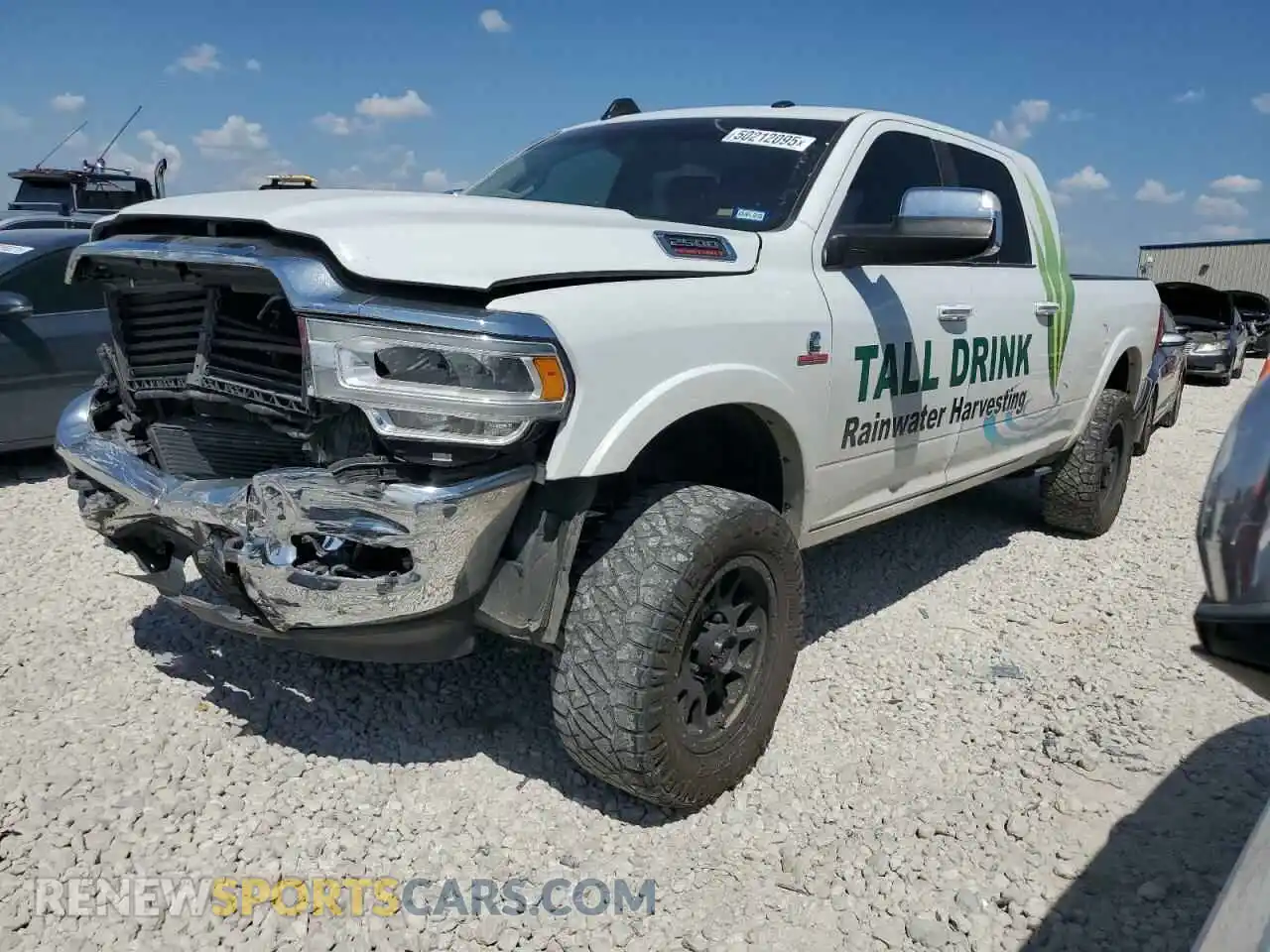 1 Photograph of a damaged car 3C6UR5NL2KG593602 RAM 2500 2019