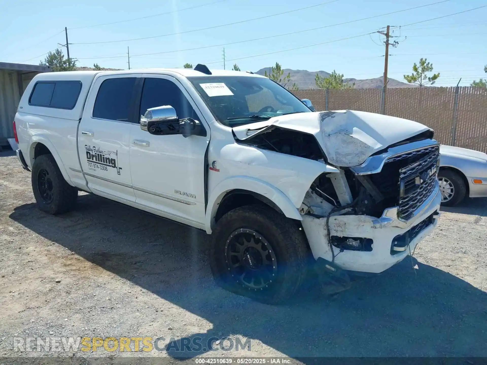 1 Photograph of a damaged car 3C6UR5SL9KG655226 RAM 2500 2019