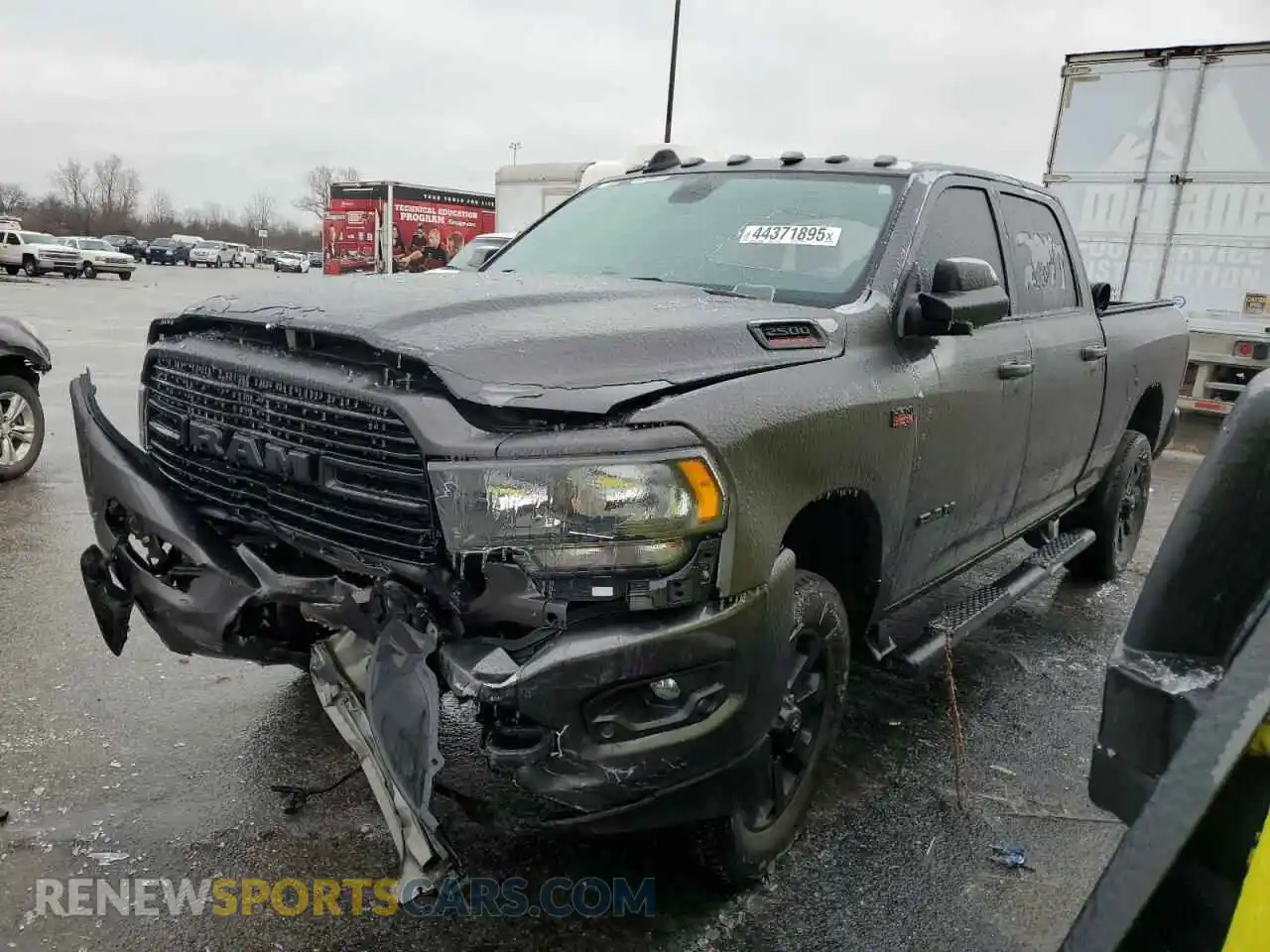 1 Photograph of a damaged car 3C6UR5DJXLG192347 RAM 2500 2020