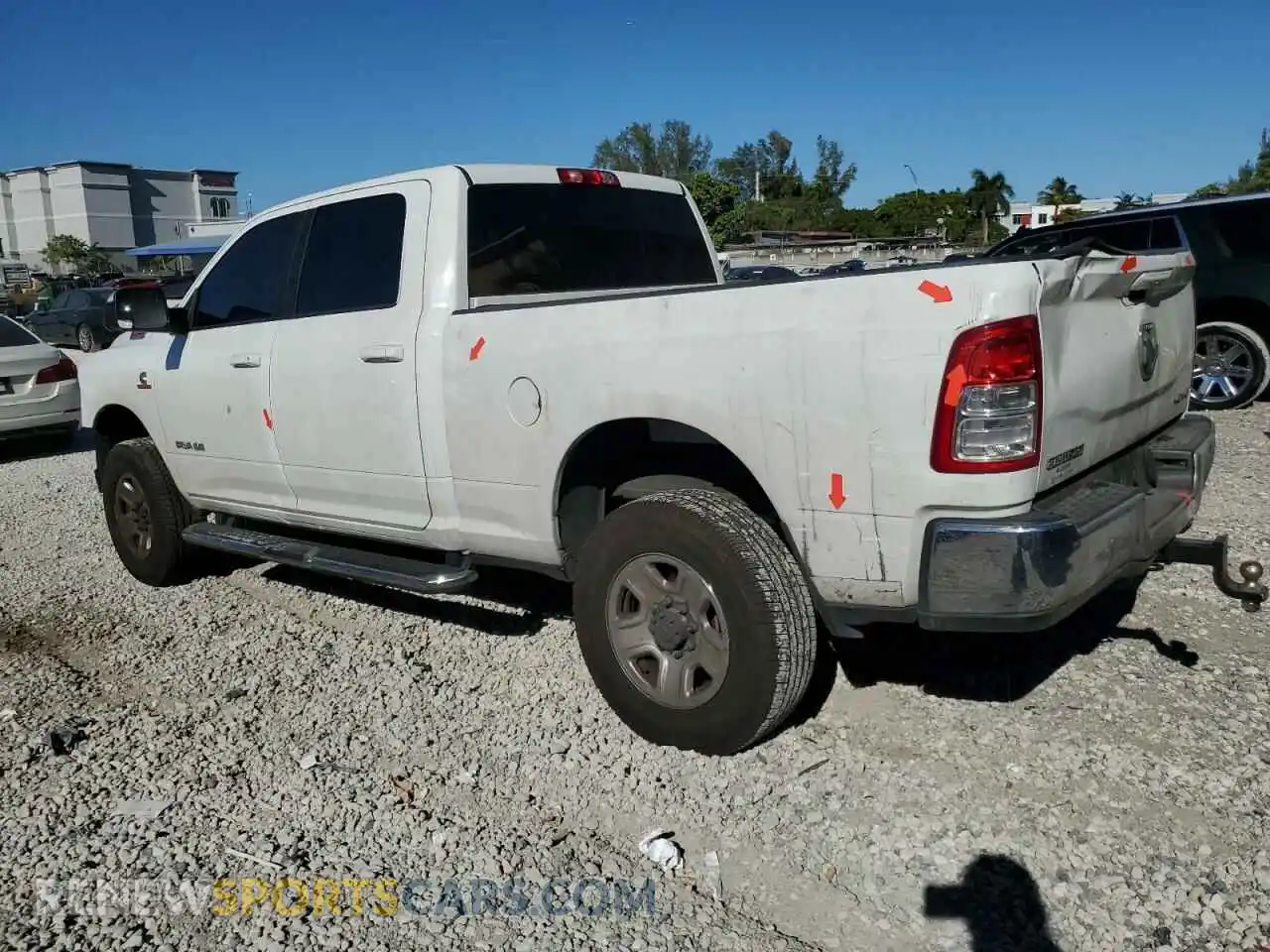 2 Photograph of a damaged car 3C6UR5DL0LG132708 RAM 2500 2020