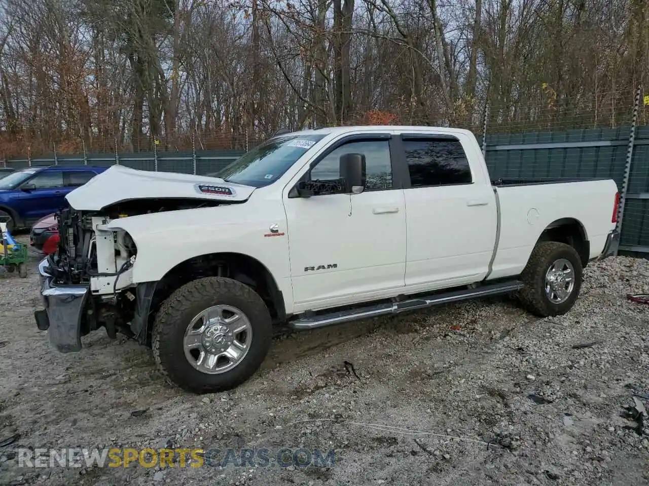 1 Photograph of a damaged car 3C6UR5DL2LG116977 RAM 2500 2020