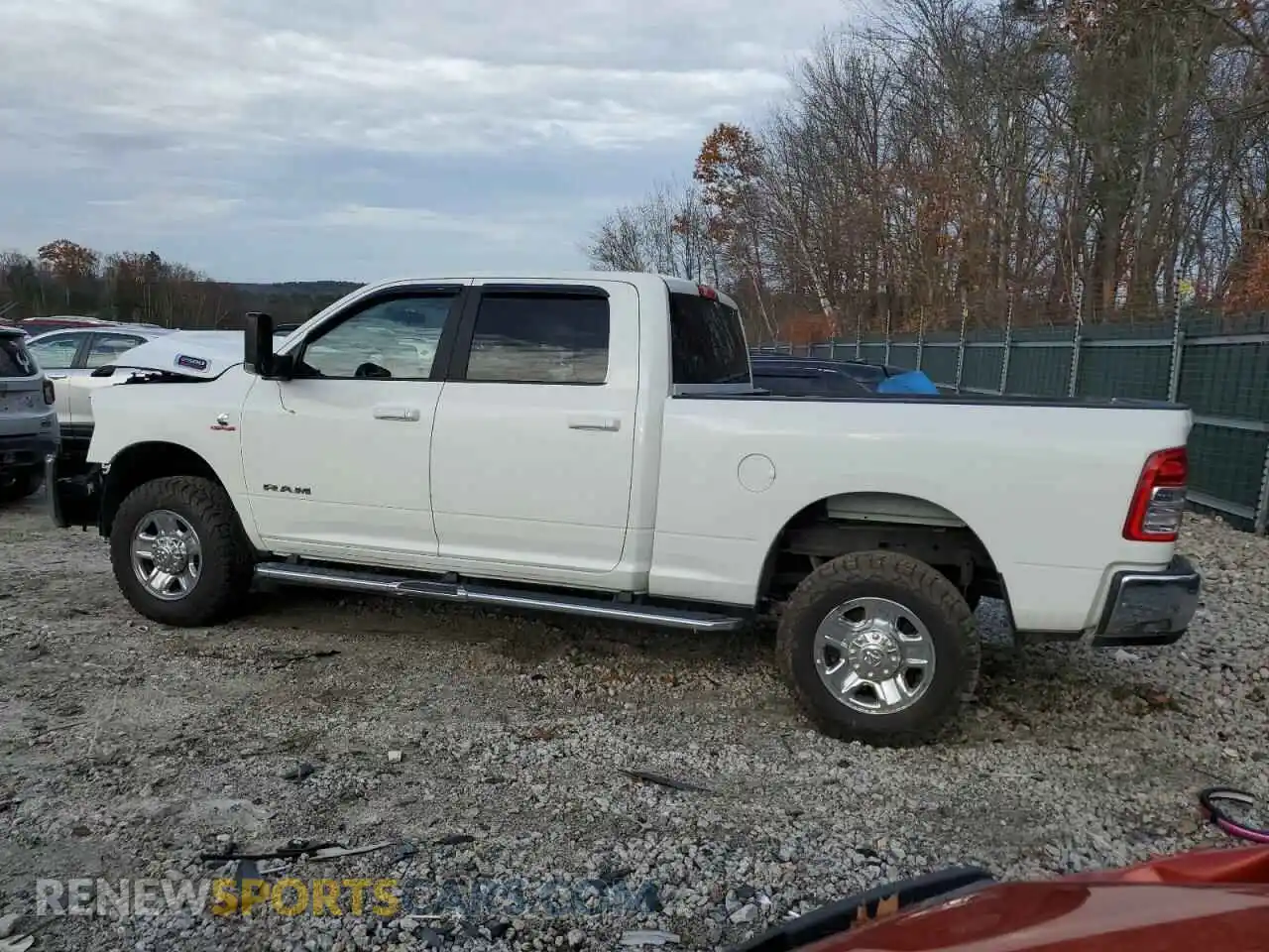 2 Photograph of a damaged car 3C6UR5DL2LG116977 RAM 2500 2020