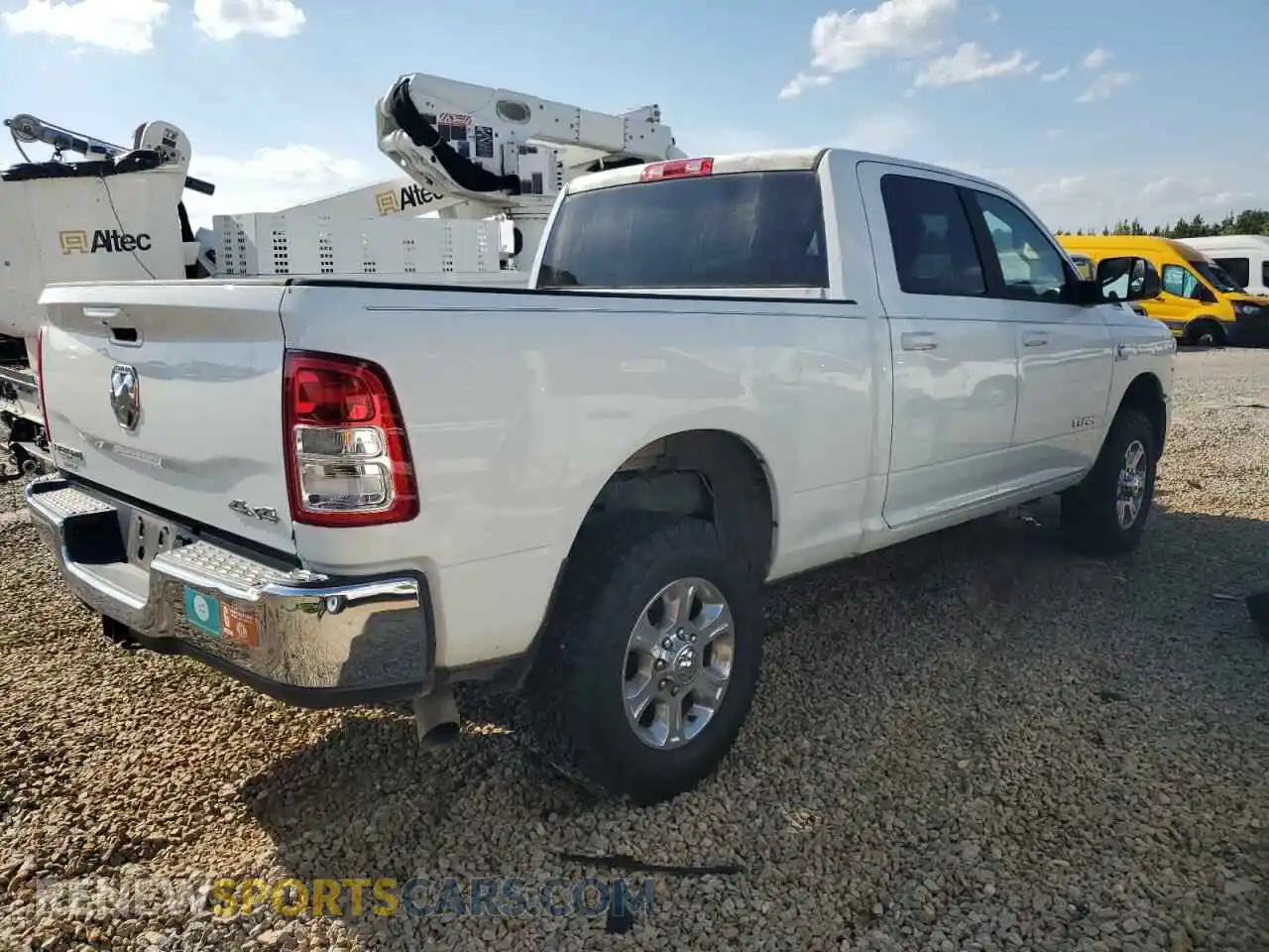 3 Photograph of a damaged car 3C6UR5DL4LG123722 RAM 2500 2020