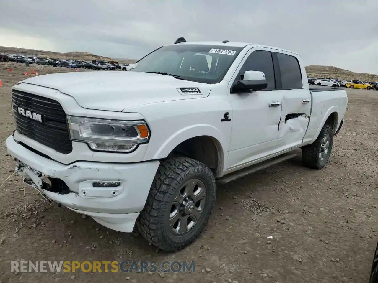 1 Photograph of a damaged car 3C6UR5FL0LG188337 RAM 2500 2020