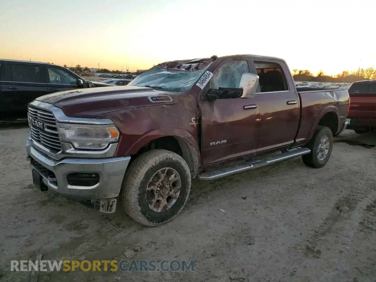 1 Photograph of a damaged car 3C6UR5FL5LG225205 RAM 2500 2020