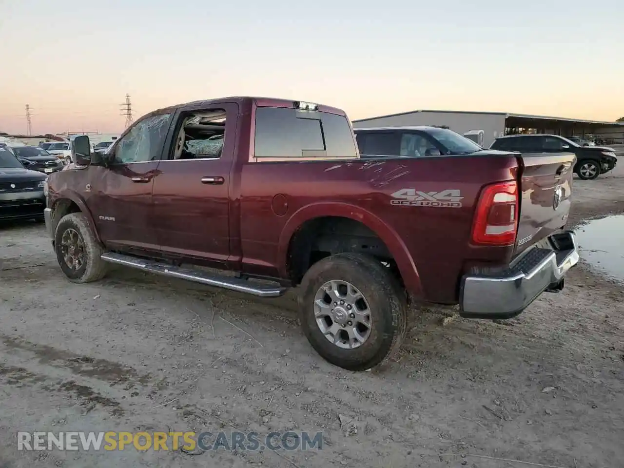 2 Photograph of a damaged car 3C6UR5FL5LG225205 RAM 2500 2020