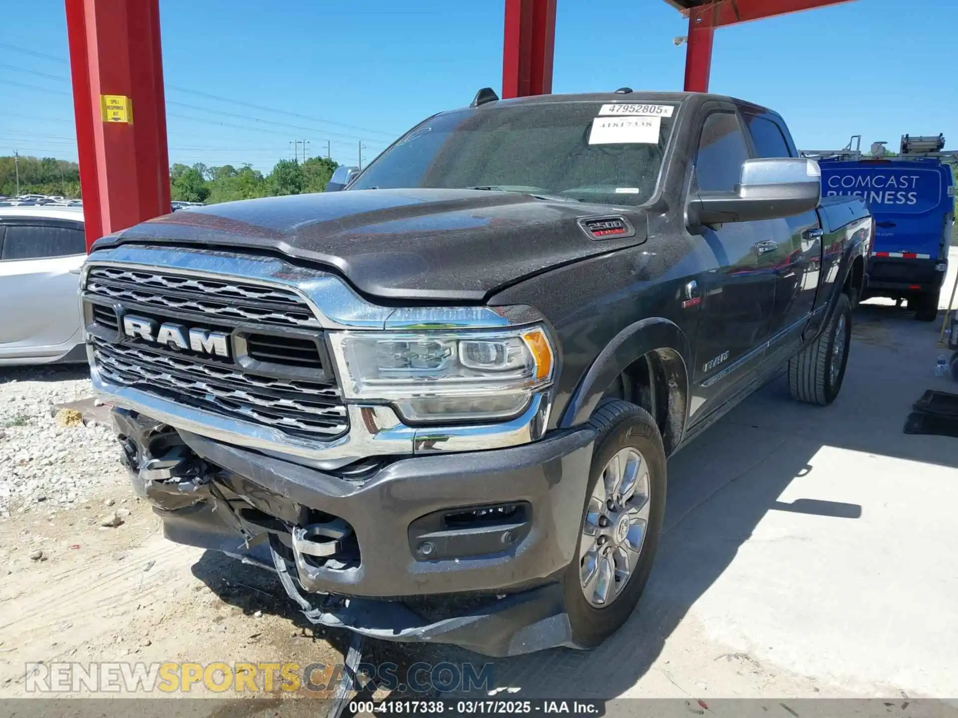 2 Photograph of a damaged car 3C6UR5SL2LG178429 RAM 2500 2020