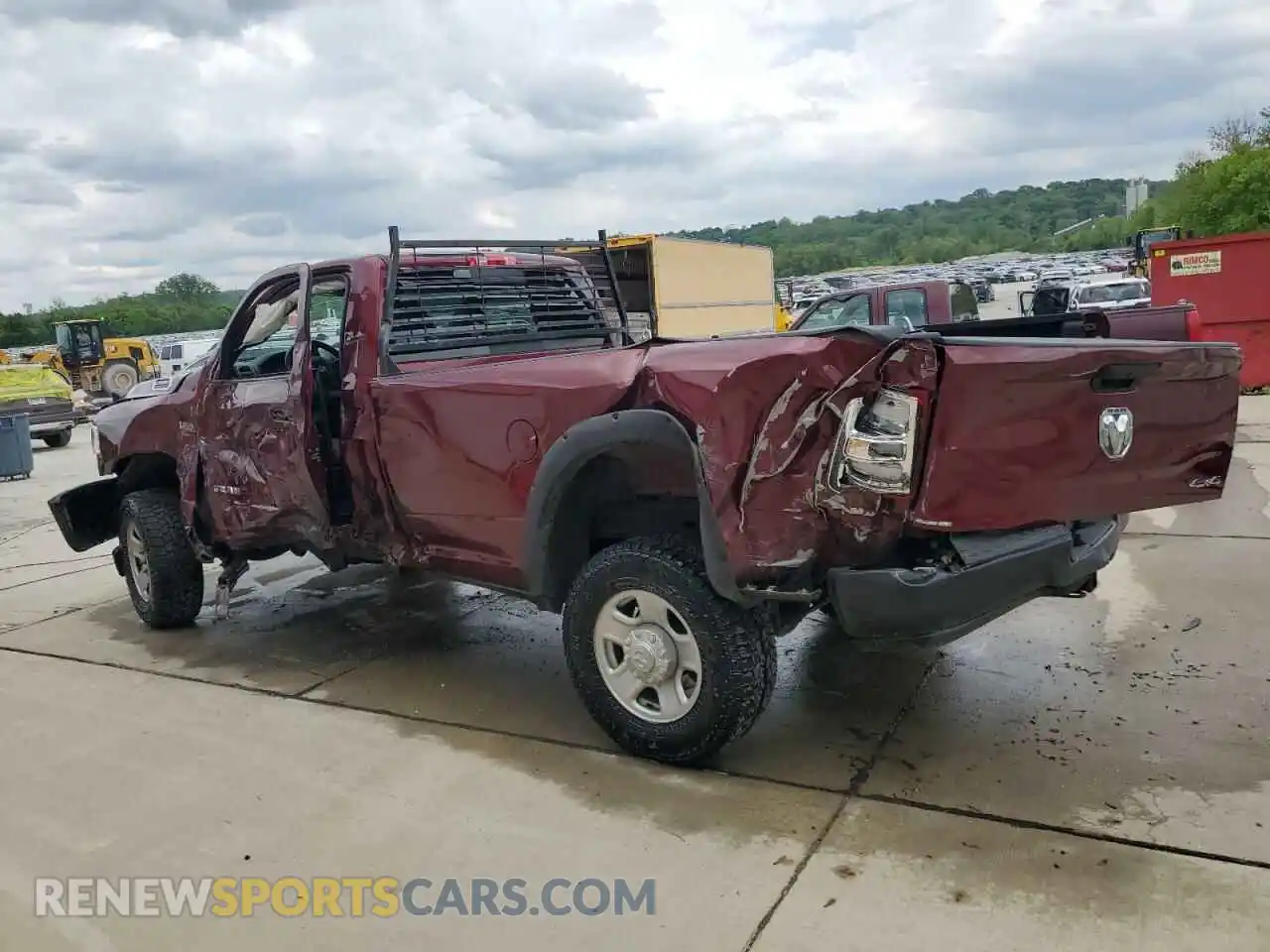2 Photograph of a damaged car 3C6MR5AJ2MG607179 RAM 2500 2021