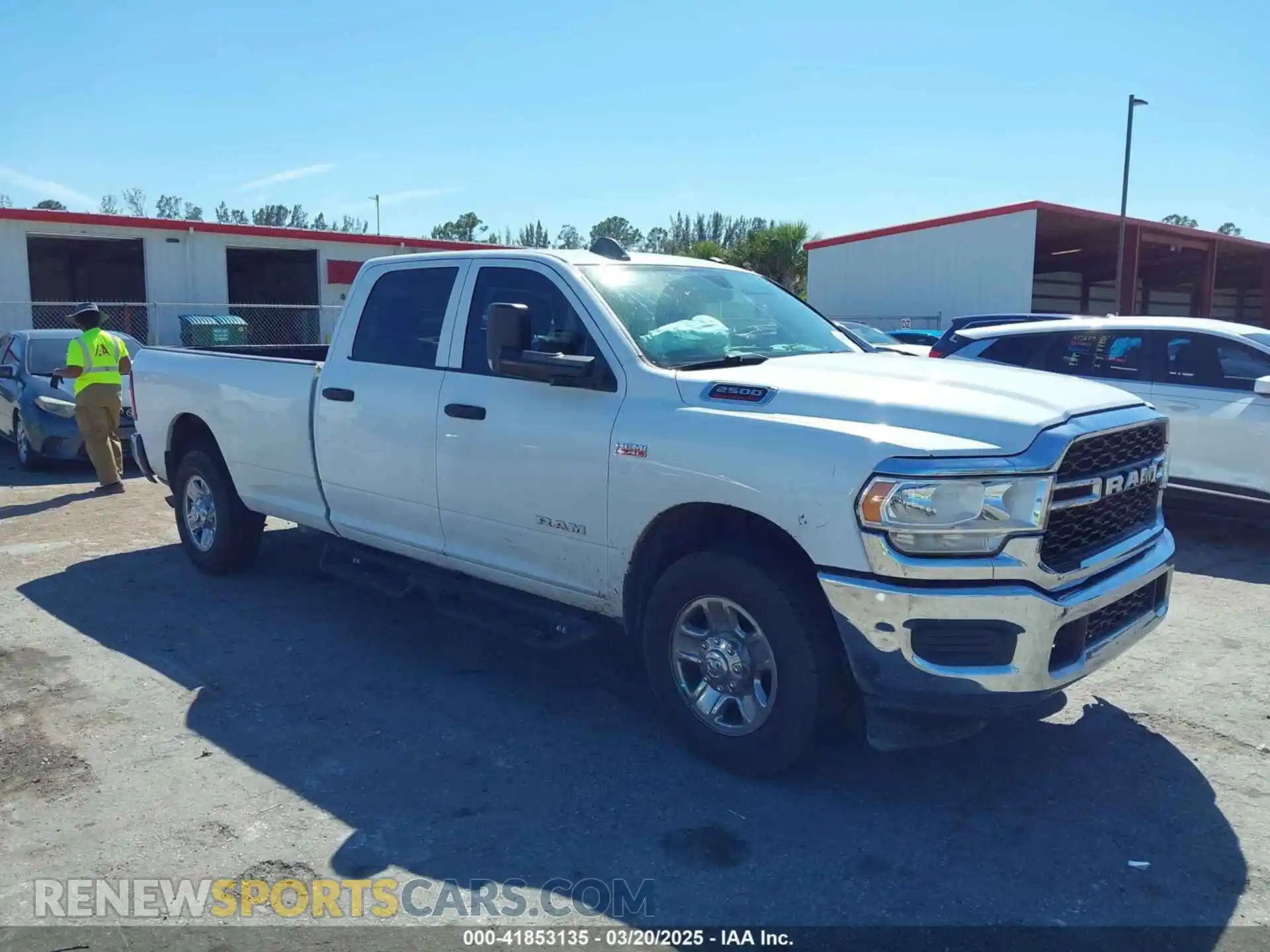 1 Photograph of a damaged car 3C6UR4HJ3MG501081 RAM 2500 2021