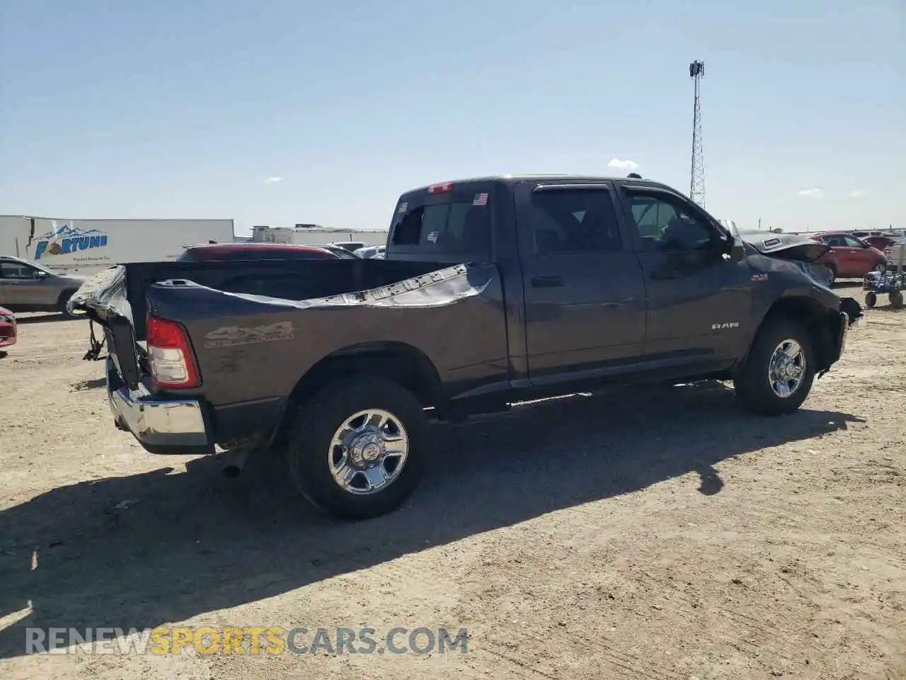 3 Photograph of a damaged car 3C6UR5CJ0MG561557 RAM 2500 2021