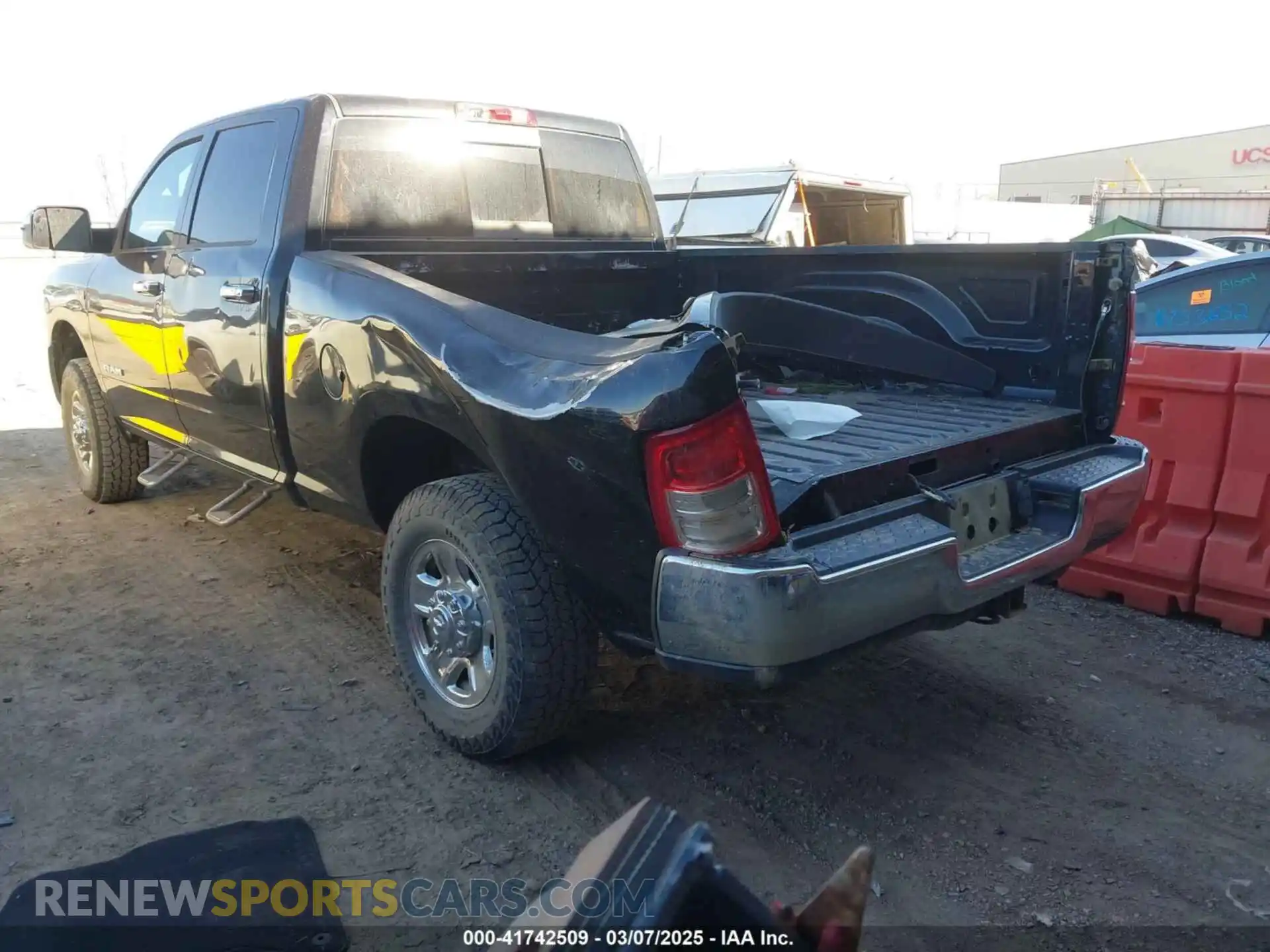 3 Photograph of a damaged car 3C6UR5CJ2MG573337 RAM 2500 2021