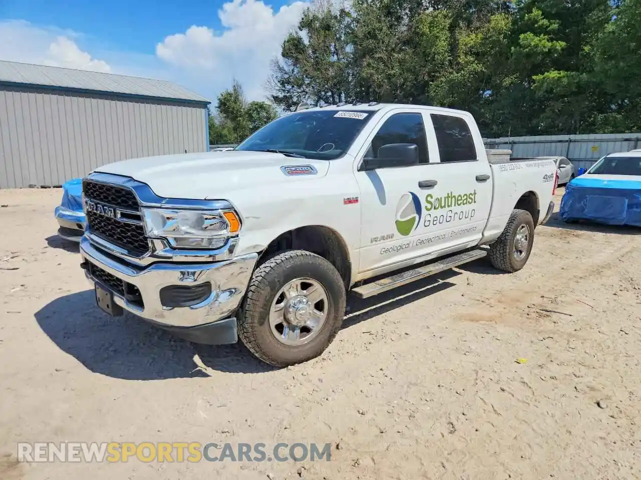 1 Photograph of a damaged car 3C6UR5CJ6MG509866 RAM 2500 2021