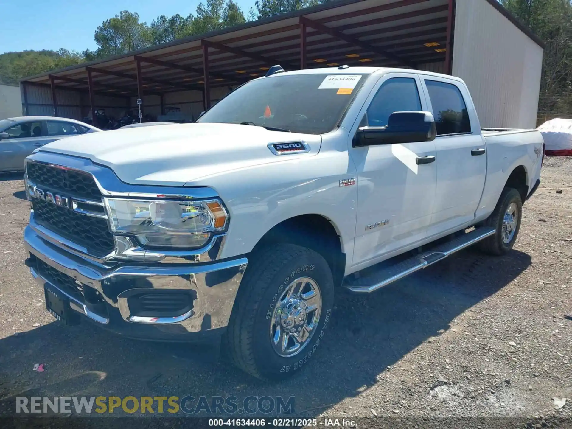 2 Photograph of a damaged car 3C6UR5CJ9MG656862 RAM 2500 2021