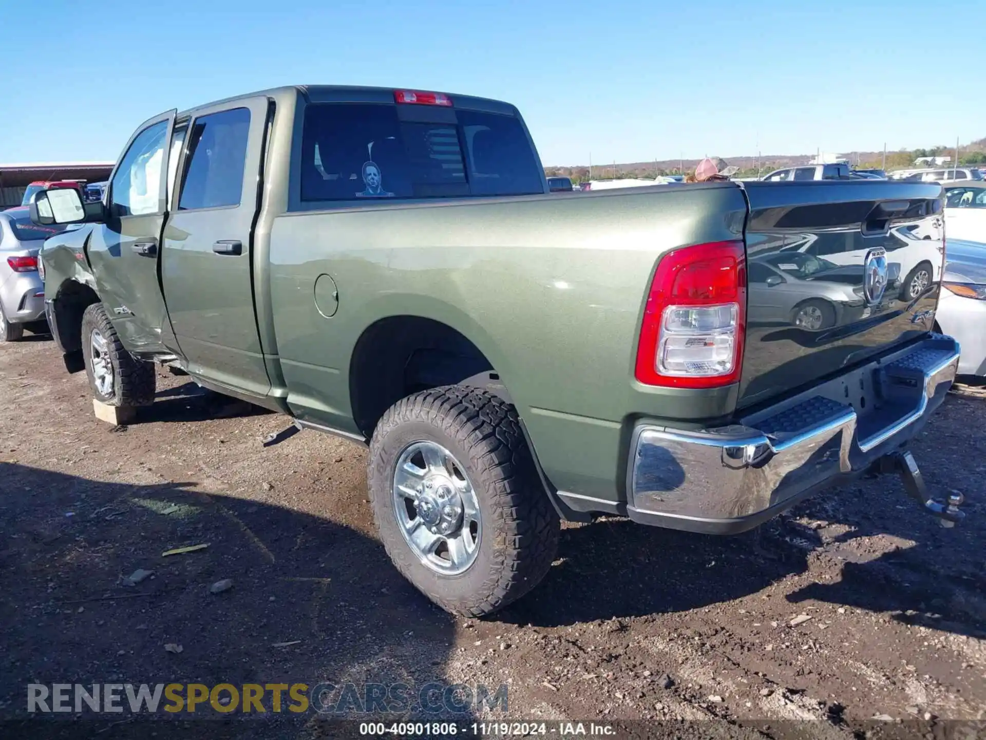 3 Photograph of a damaged car 3C6UR5CJXMG560559 RAM 2500 2021