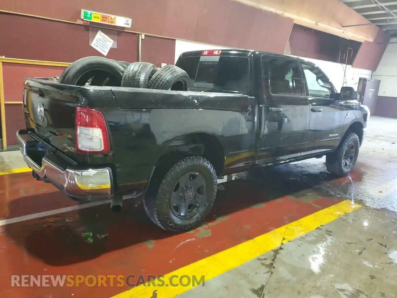 3 Photograph of a damaged car 3C6UR5CL7MG584058 RAM 2500 2021