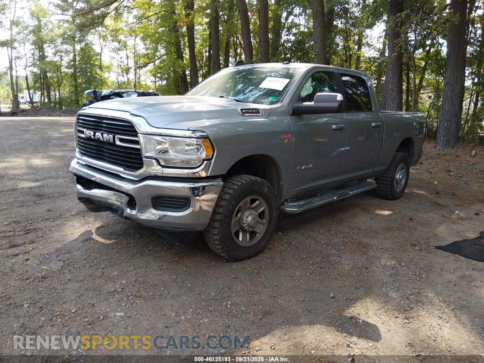 2 Photograph of a damaged car 3C6UR5DJ3MG628523 RAM 2500 2021