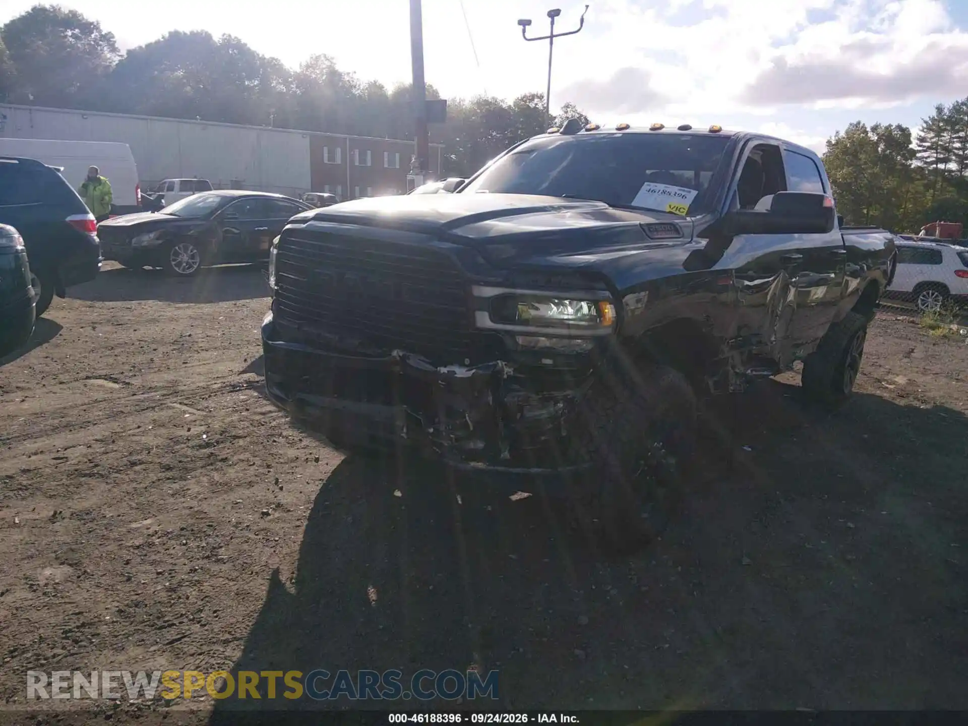 2 Photograph of a damaged car 3C6UR5DJ5MG531341 RAM 2500 2021