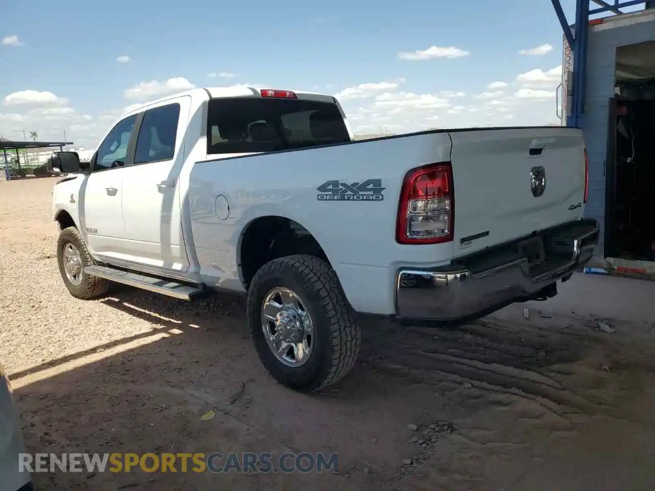 2 Photograph of a damaged car 3C6UR5DL1MG678113 RAM 2500 2021