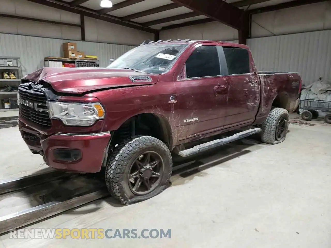 1 Photograph of a damaged car 3C6UR5DL2MG610287 RAM 2500 2021