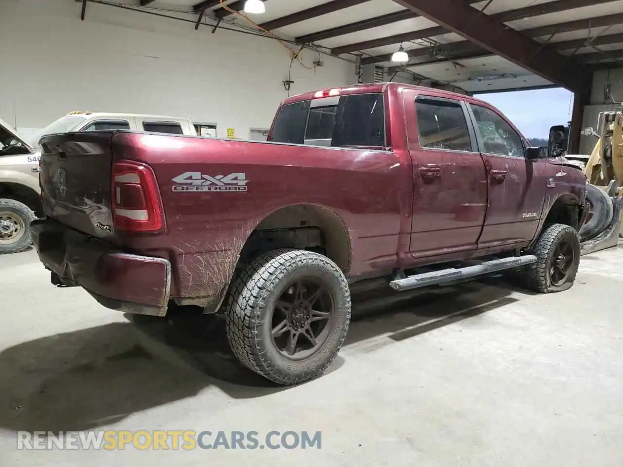 3 Photograph of a damaged car 3C6UR5DL2MG610287 RAM 2500 2021