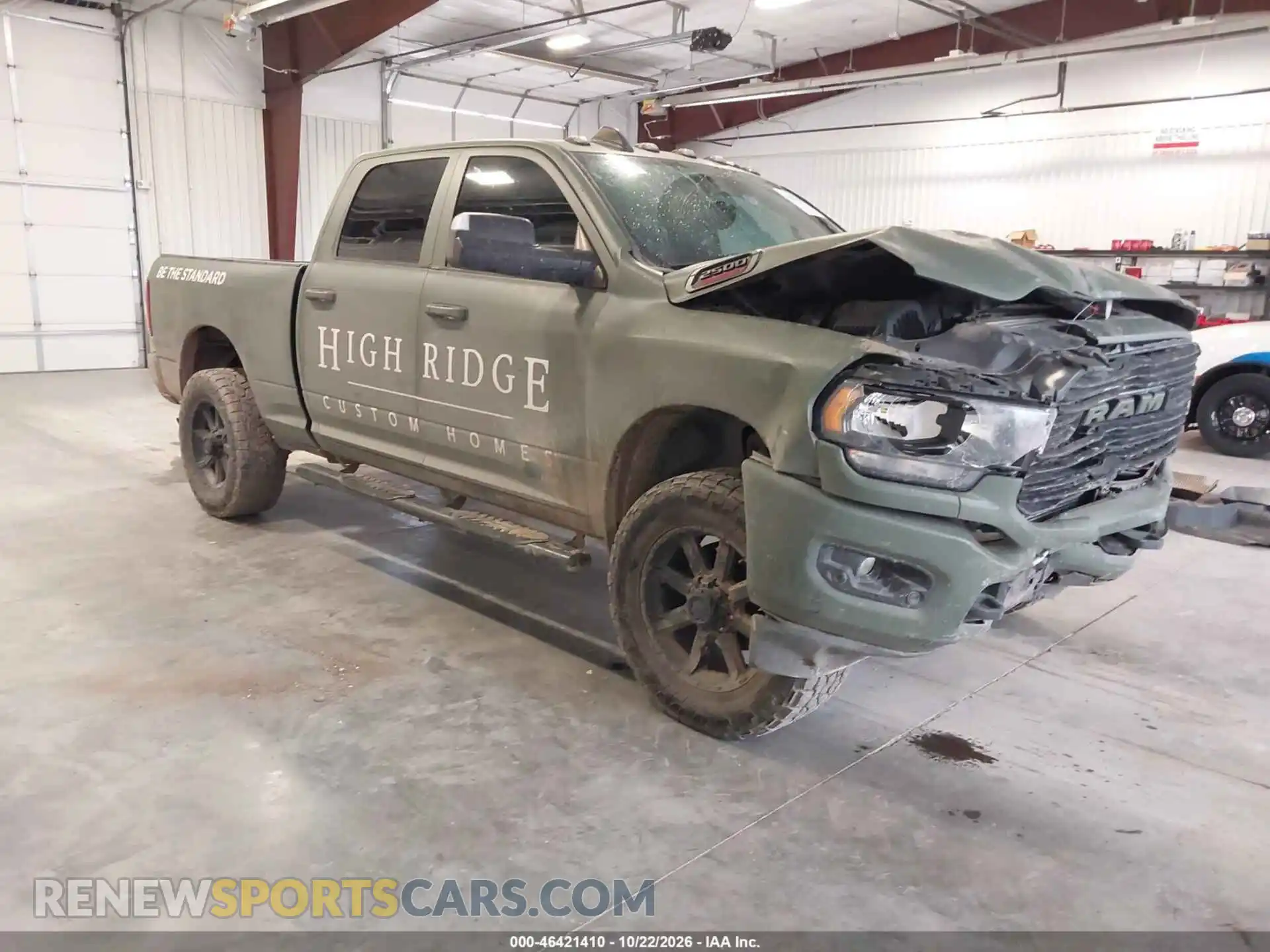 1 Photograph of a damaged car 3C6UR5DL4MG533535 RAM 2500 2021