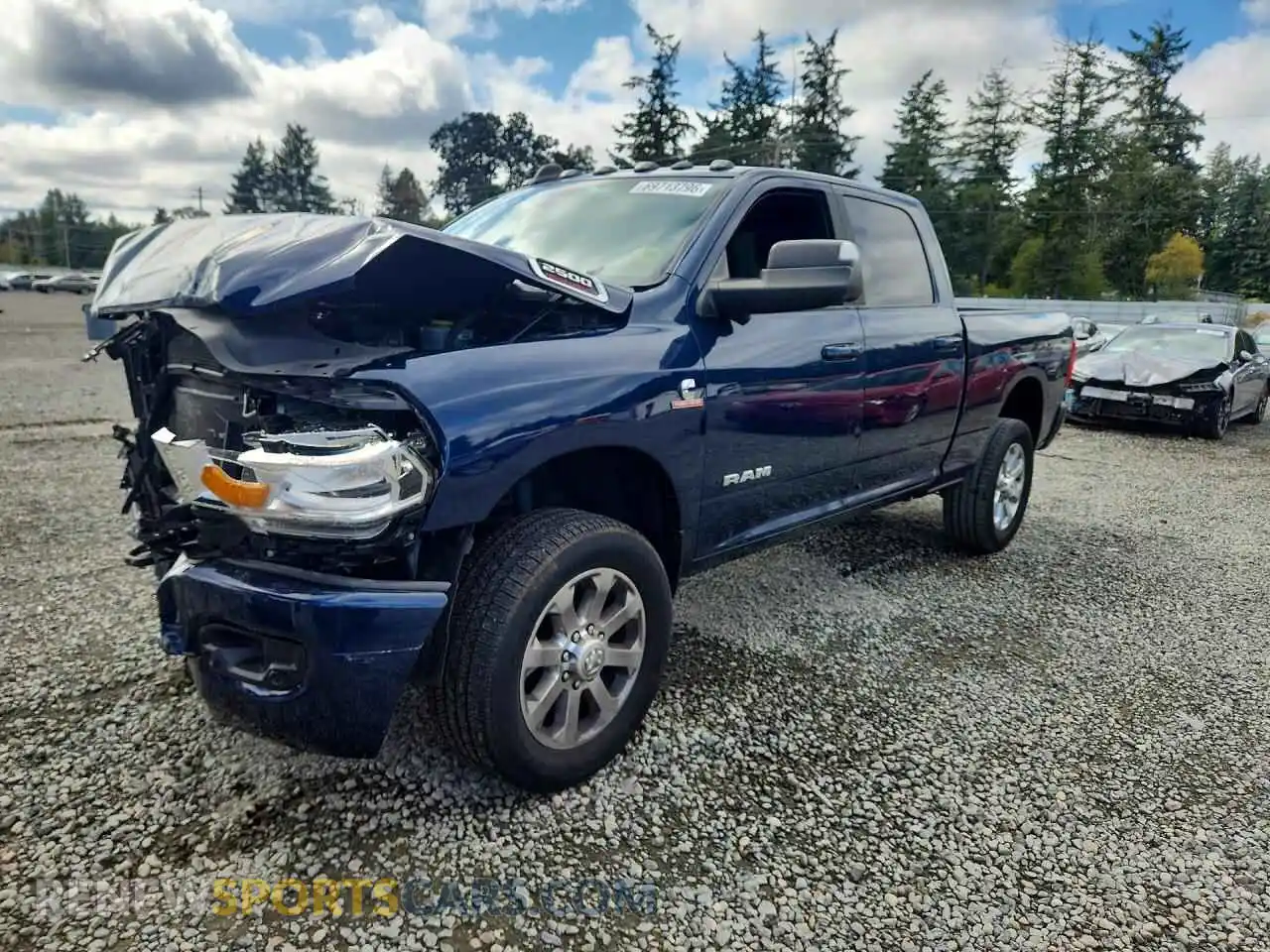 1 Photograph of a damaged car 3C6UR5DL4MG572481 RAM 2500 2021