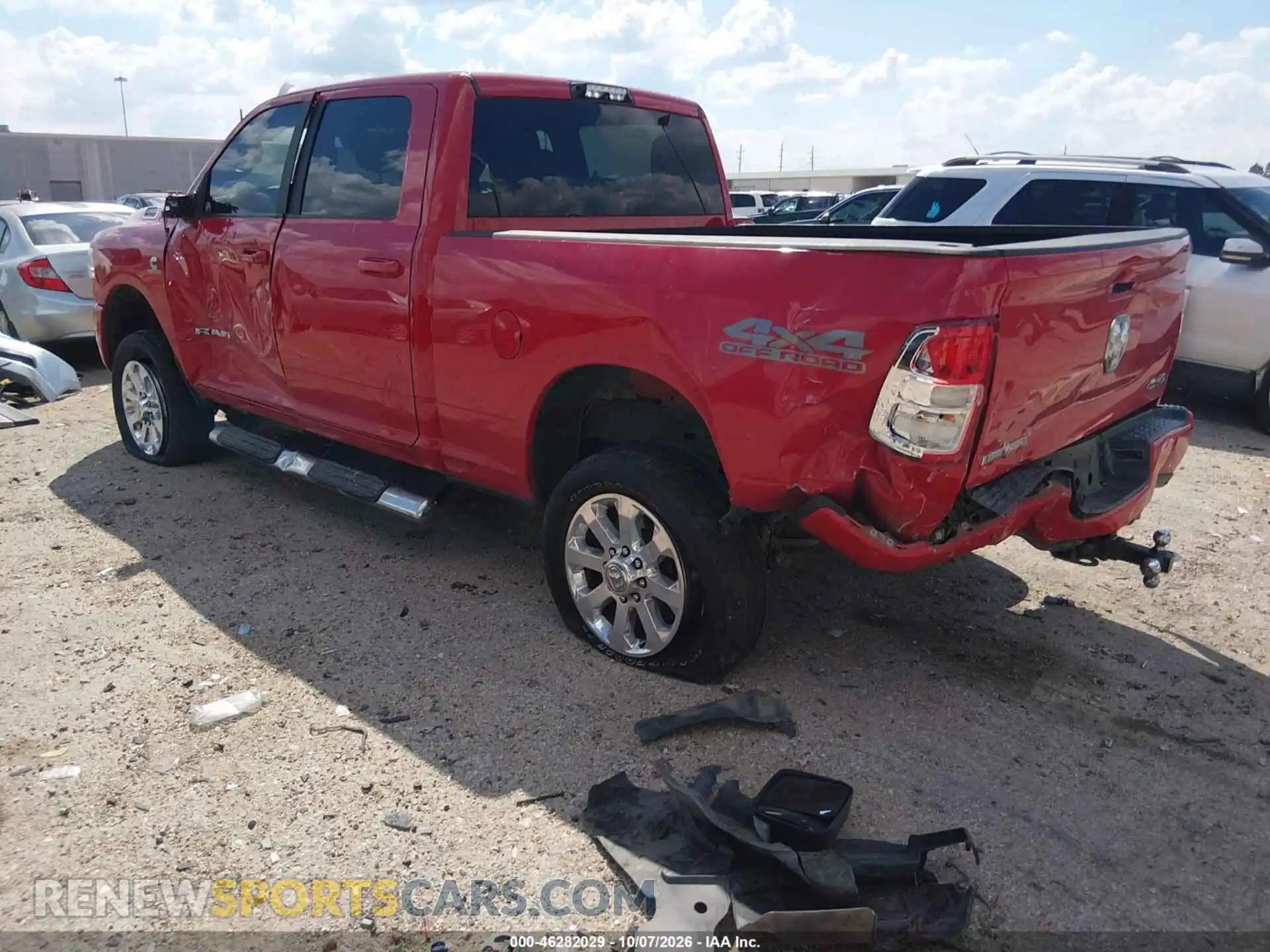 3 Photograph of a damaged car 3C6UR5DL9MG648471 RAM 2500 2021