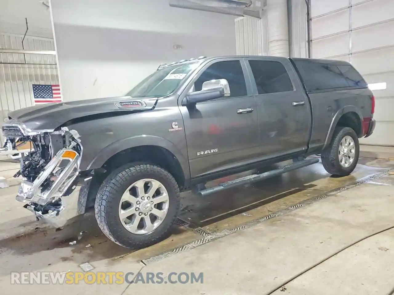 1 Photograph of a damaged car 3C6UR5FL0MG683154 RAM 2500 2021